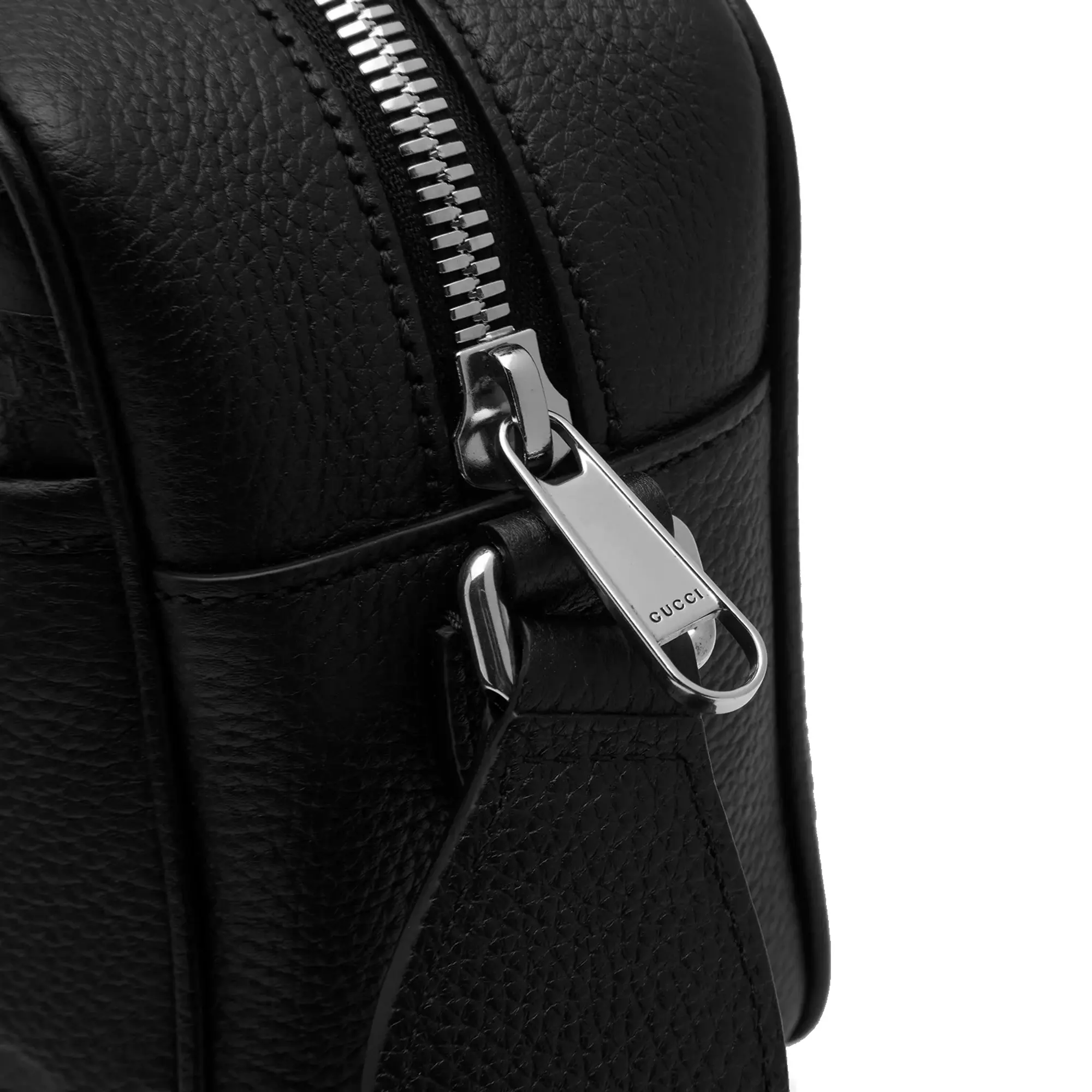 Gucci Men's Jumbo GG Camera Bag Black