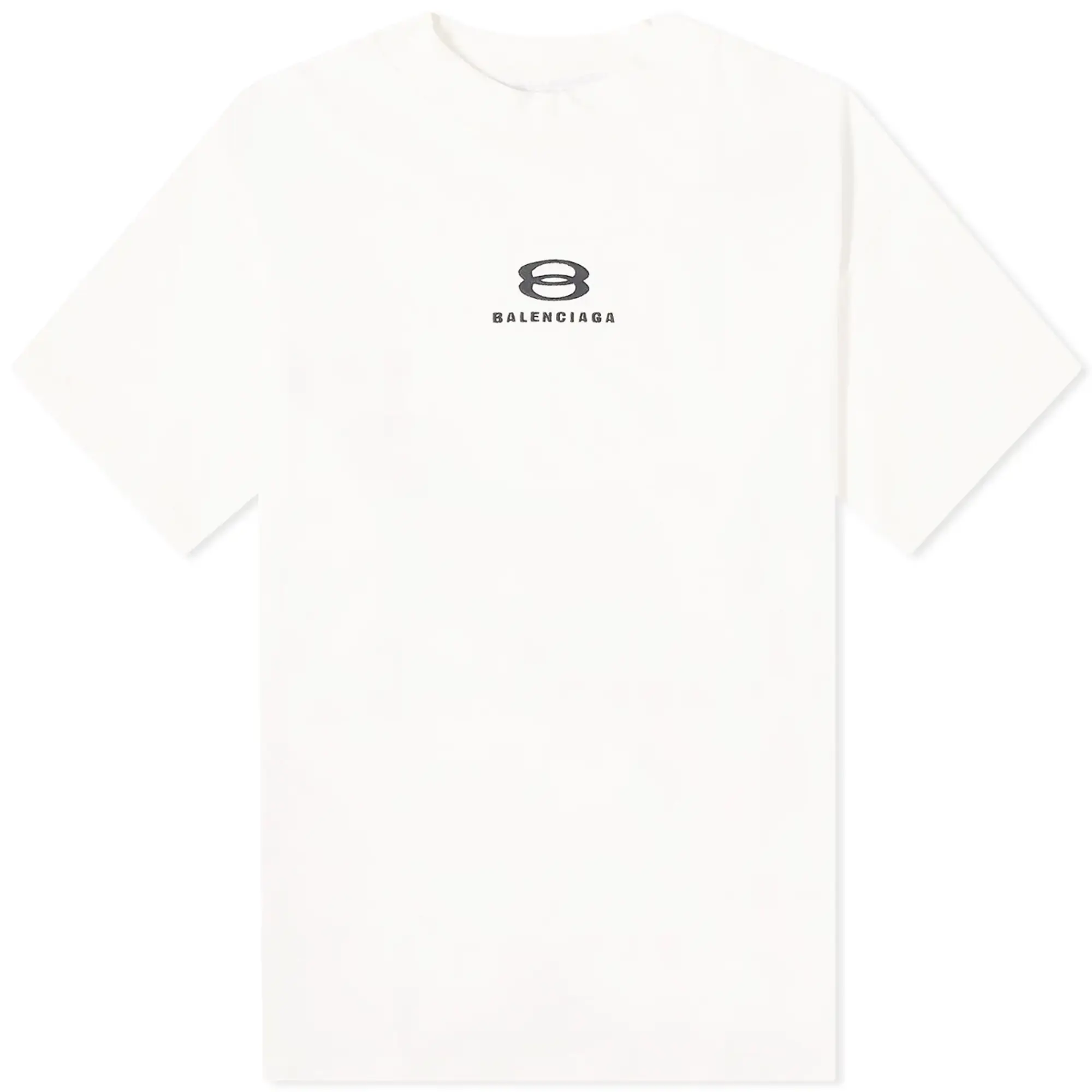 Balenciaga Men's Deconstructed T-Shirt White/Black