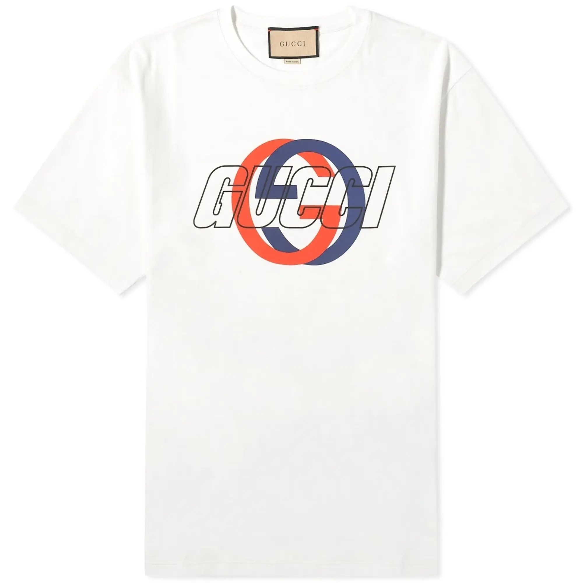 Gucci Men's Interlocking Graphic Logo T-Shirt Sunlight