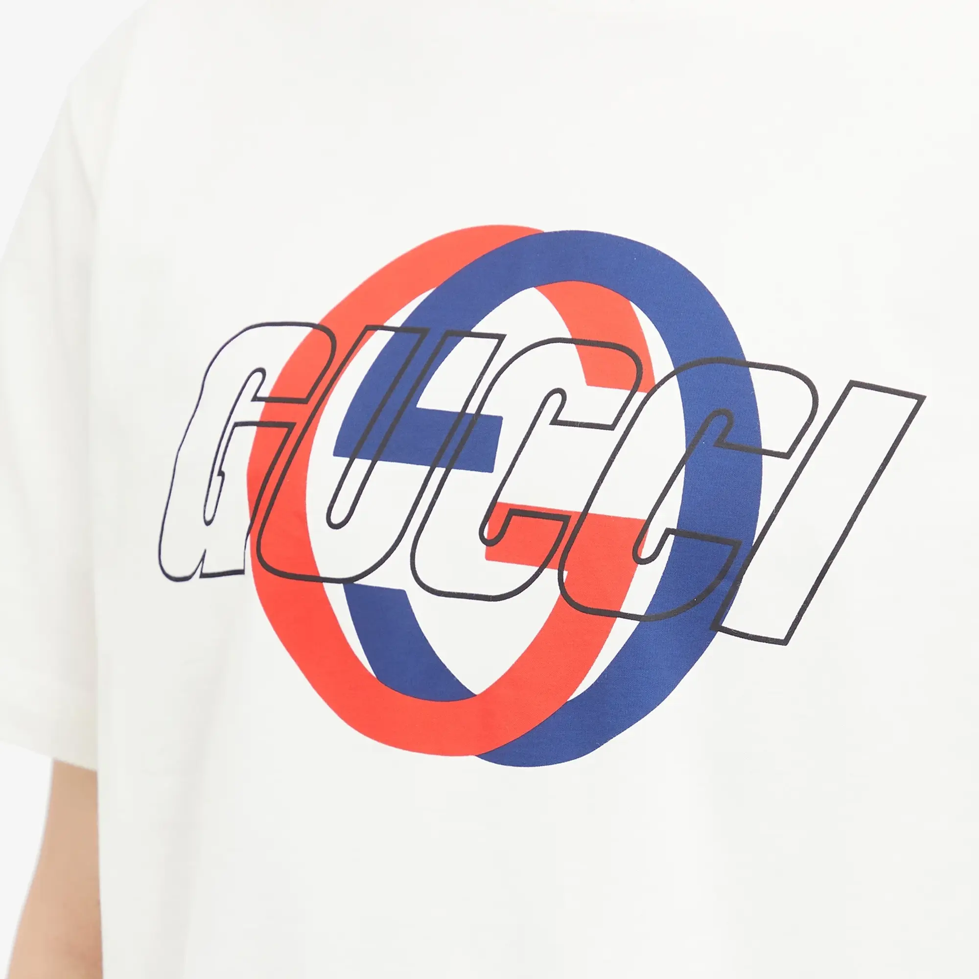 Gucci Men's Interlocking Graphic Logo T-Shirt Sunlight