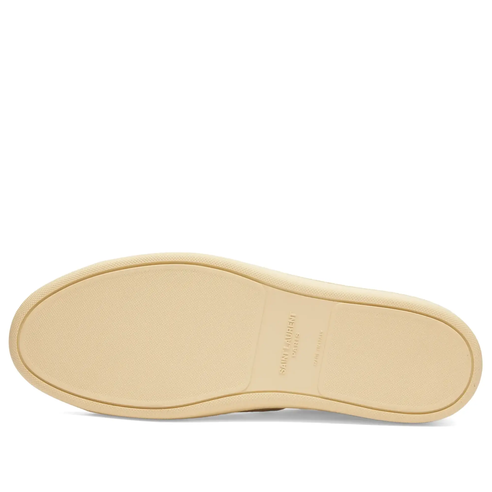 Saint Laurent Men's SL-39 Mid Top Sneaker Tan Beige/Coffee White