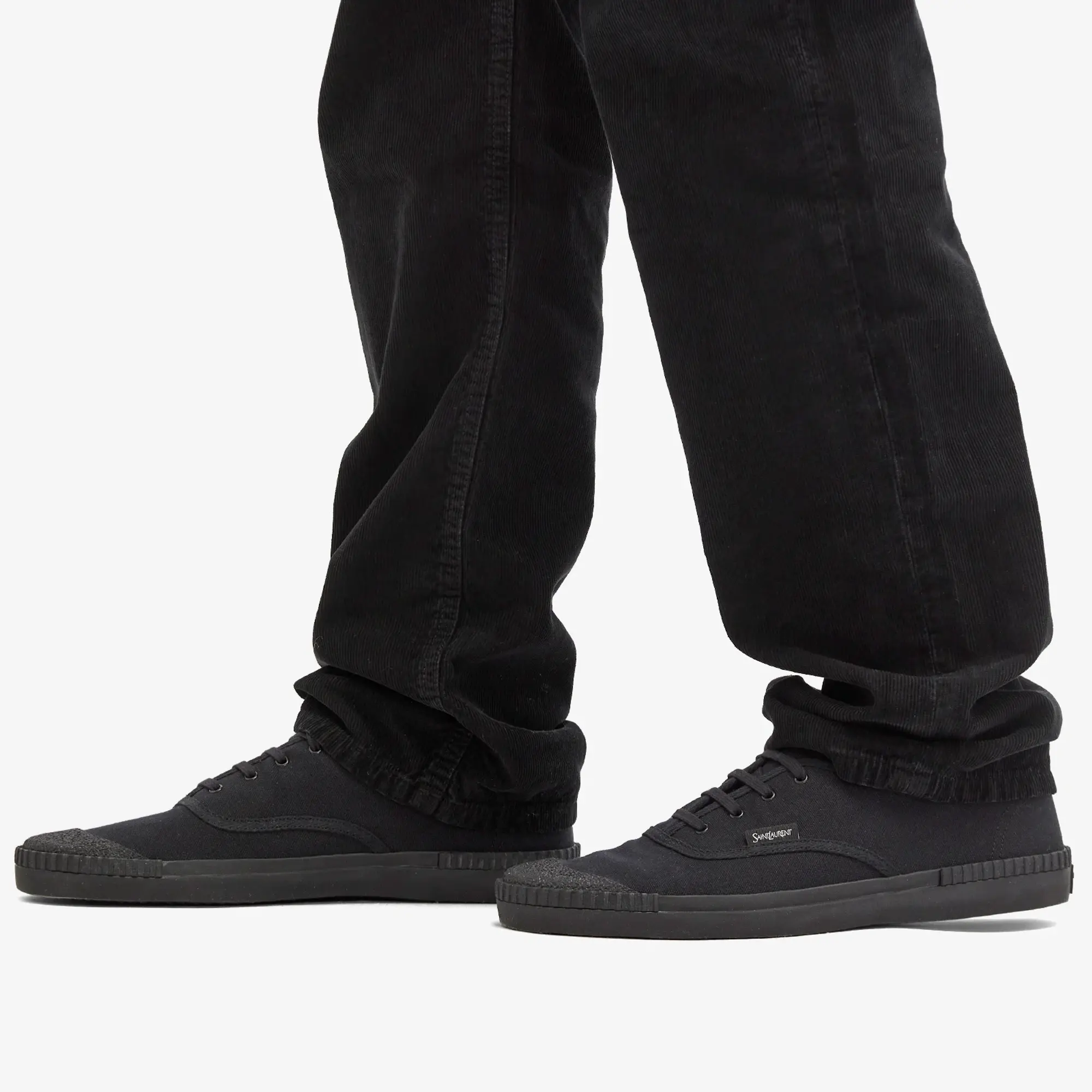 Saint Laurent Men's Verano Canvas Plimsole Black
