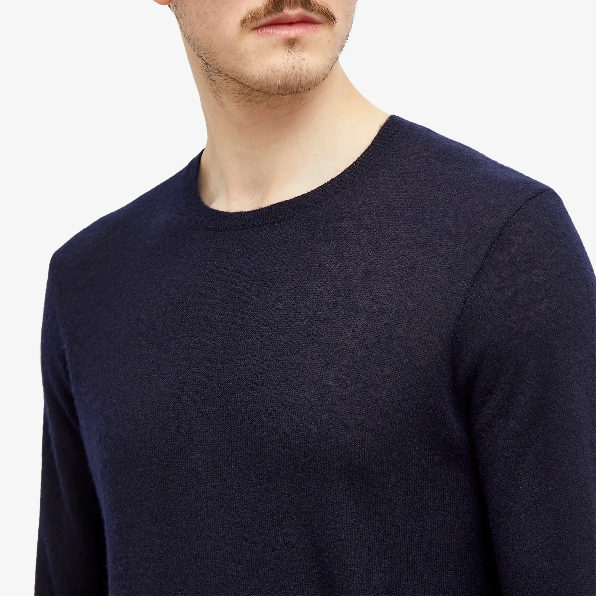Saint Laurent Men's Cashmere Crew Jumper Blue Night