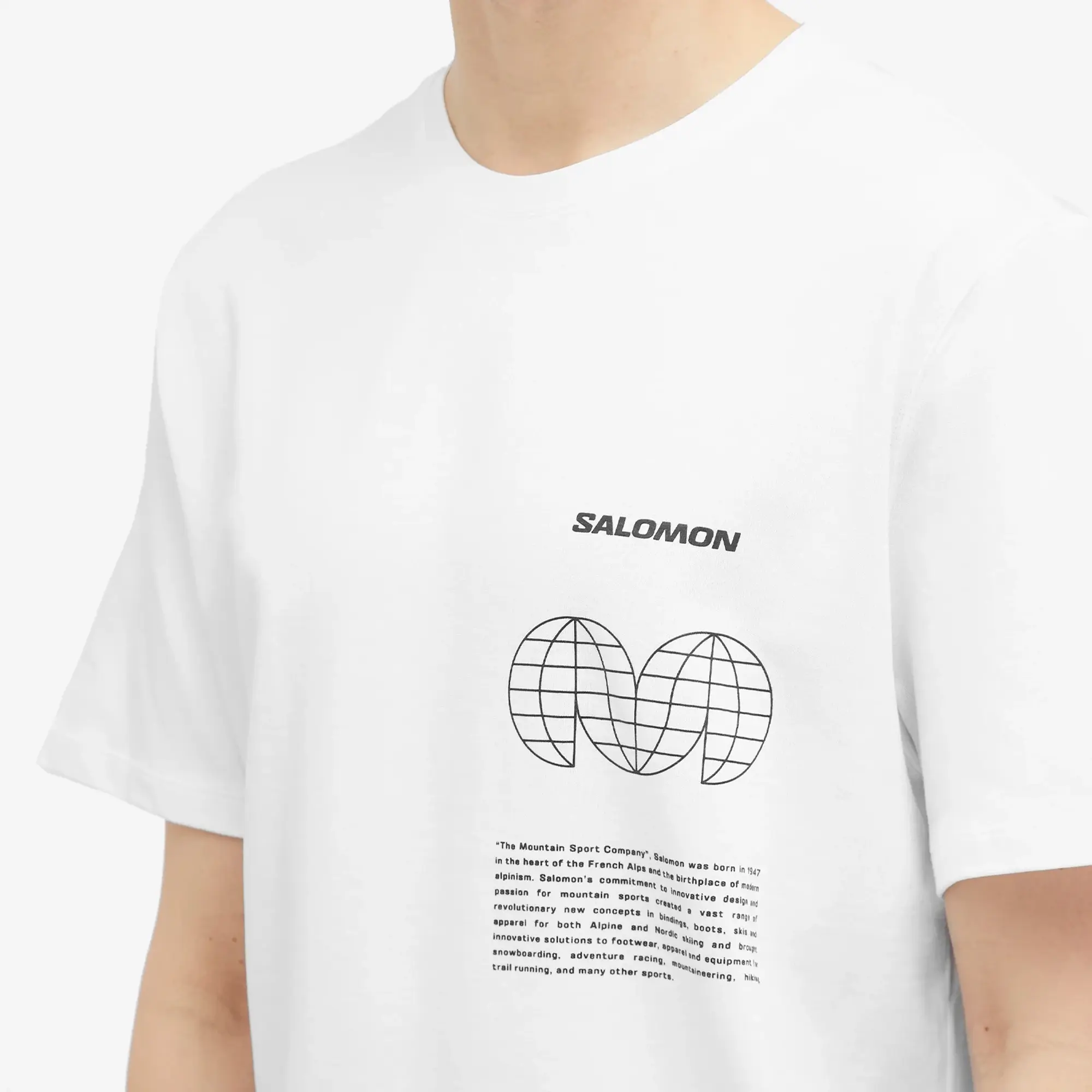 Salomon Men's Globe Graphic SS Tee White