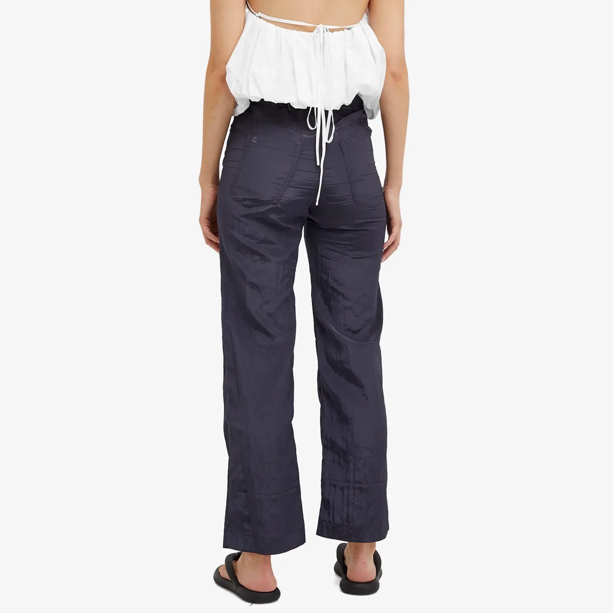 Low Classic Women's Crinkle Slim Fit Pants Navy