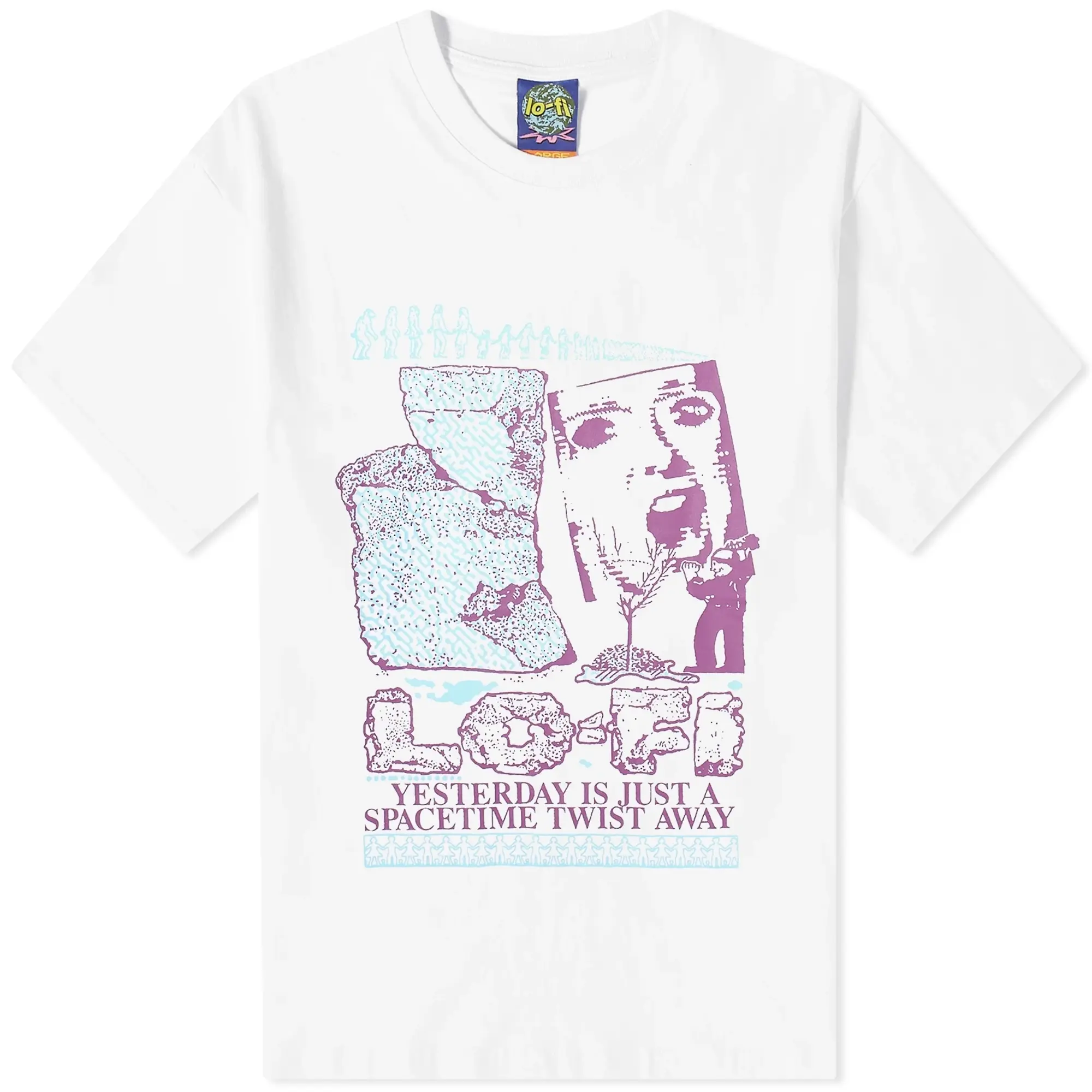 Lo-Fi Men's Yesterday T-Shirt White