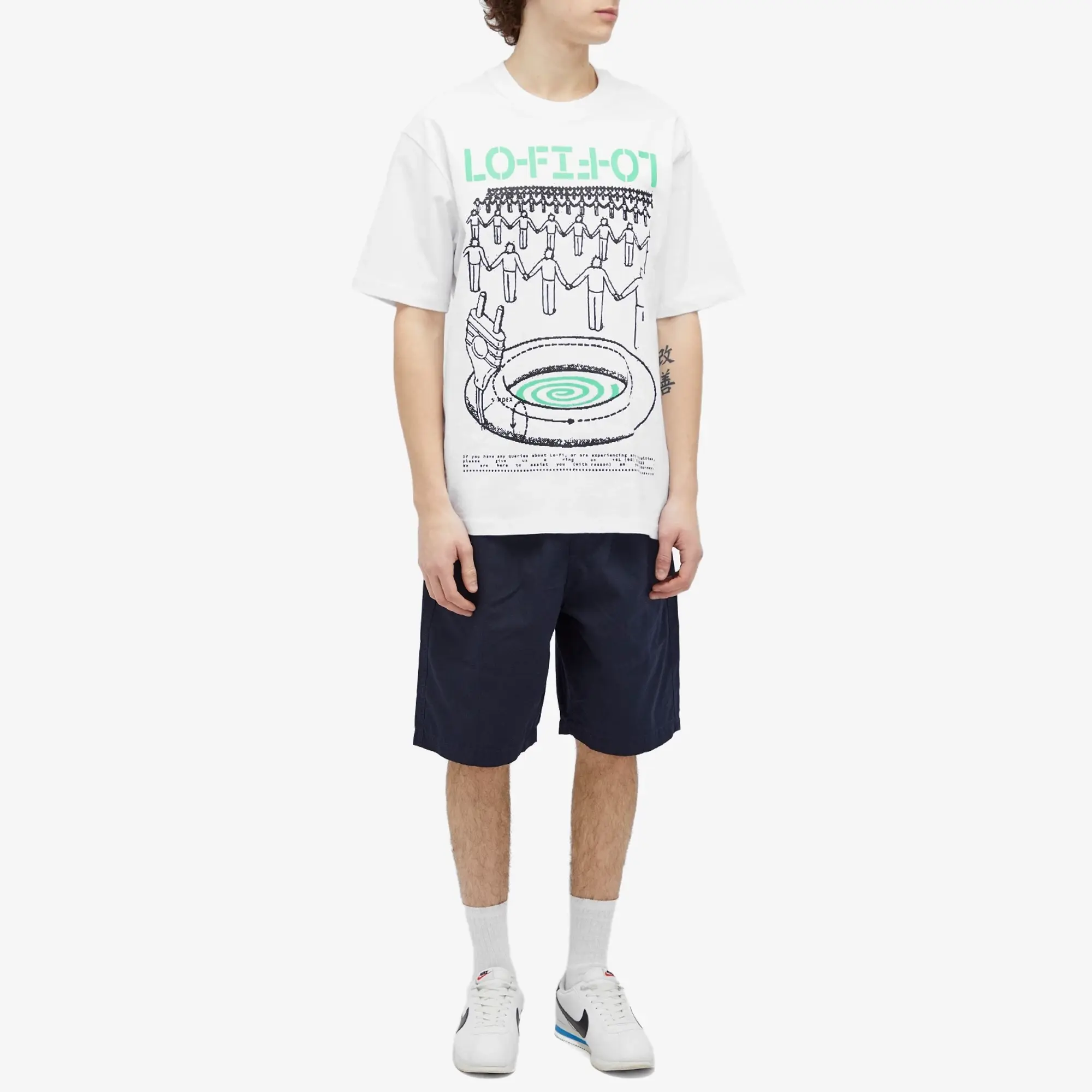 Lo-Fi Men's Leader T-Shirt White