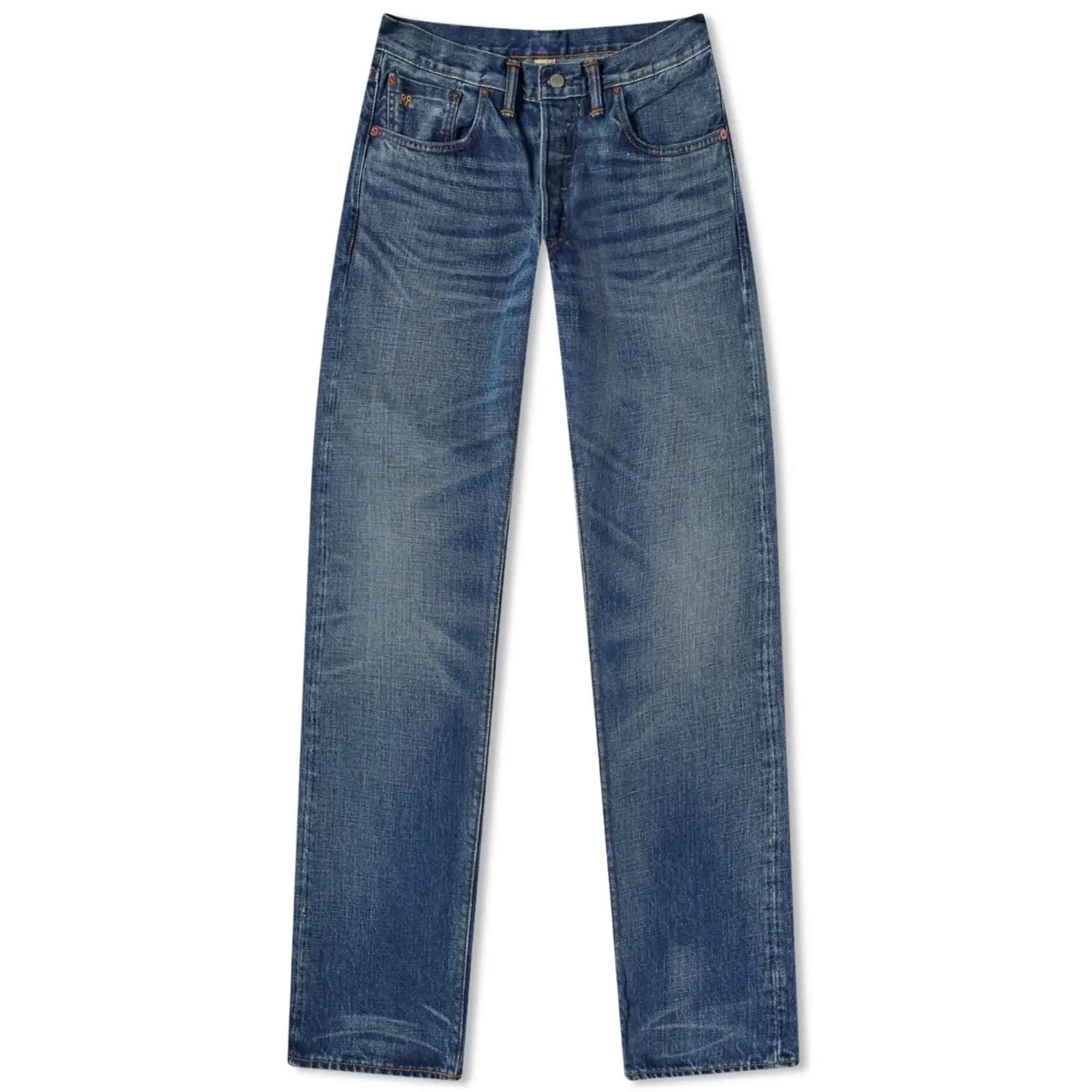 RRL Slim Fit Hillsview Selvedge Jeans - Blue