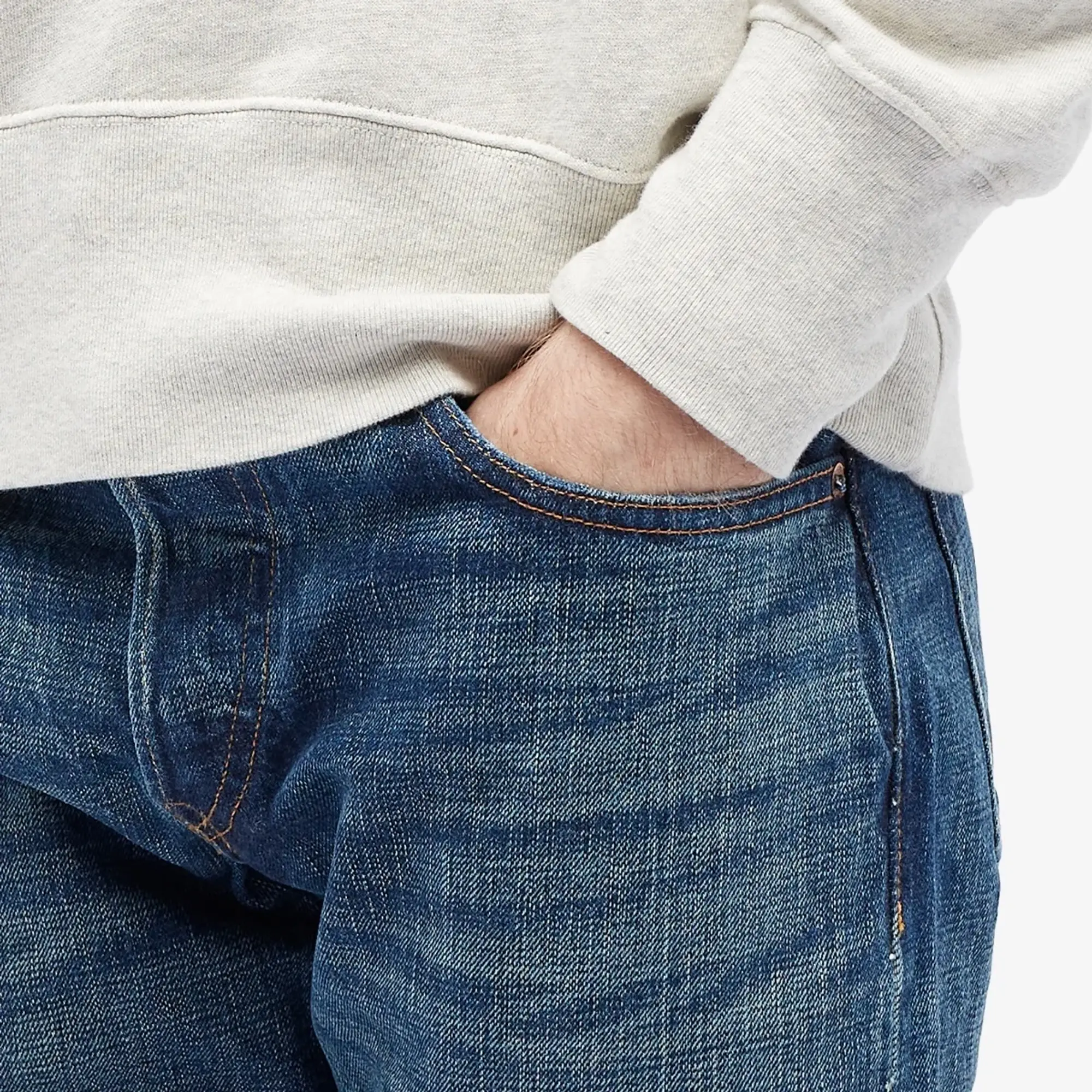 RRL Slim Fit Hillsview Selvedge Jeans - Blue
