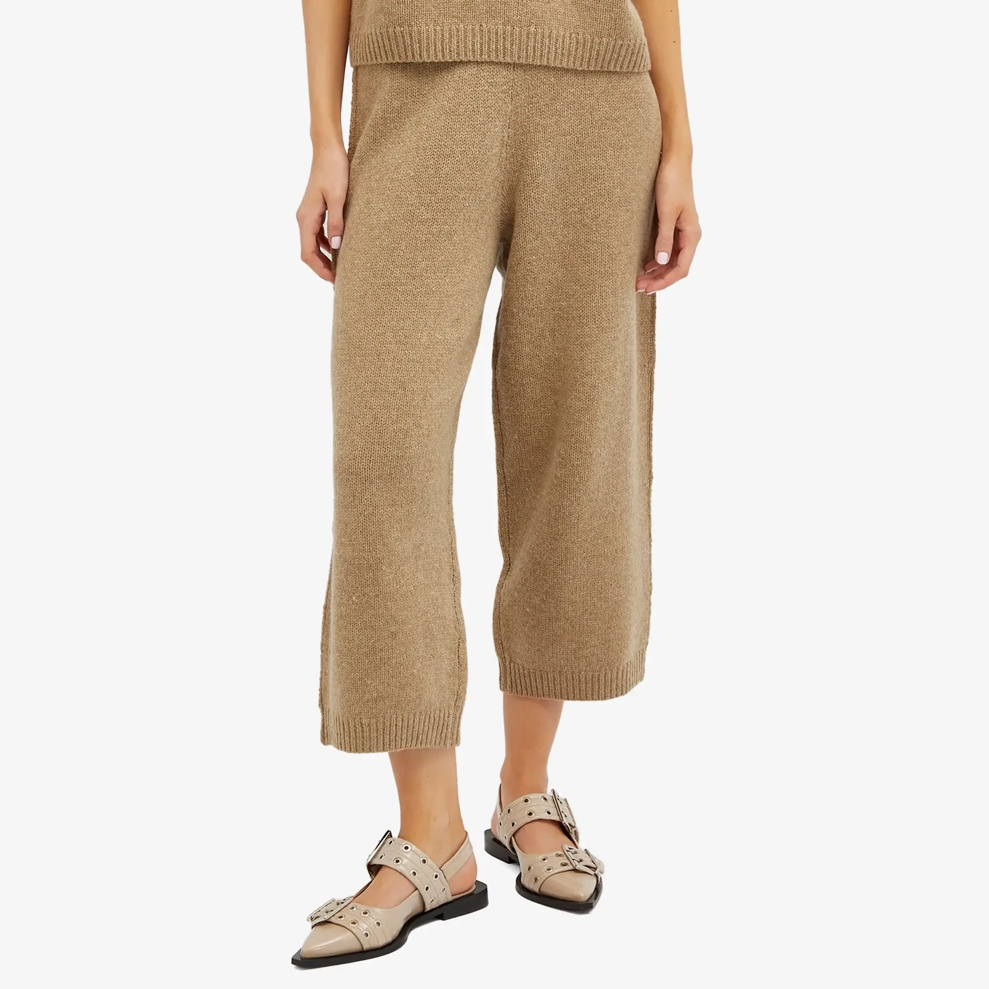 Deiji Studios Women's Seam Knit Pant Wheat