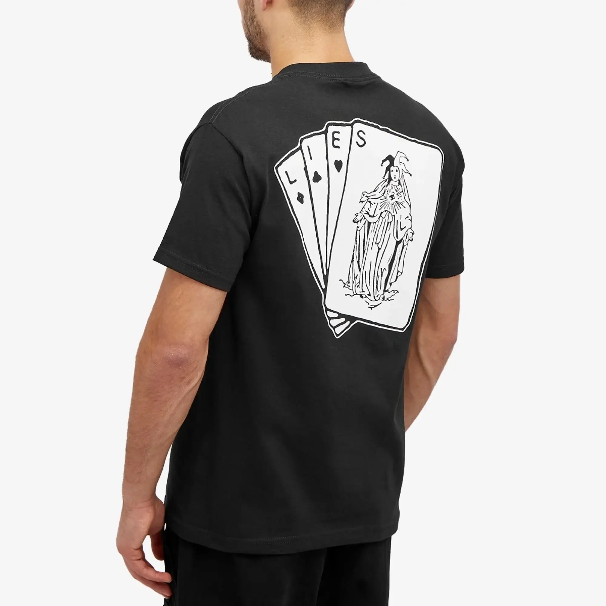 L.I.E.S. Records Men's Cards T-Shirt Black