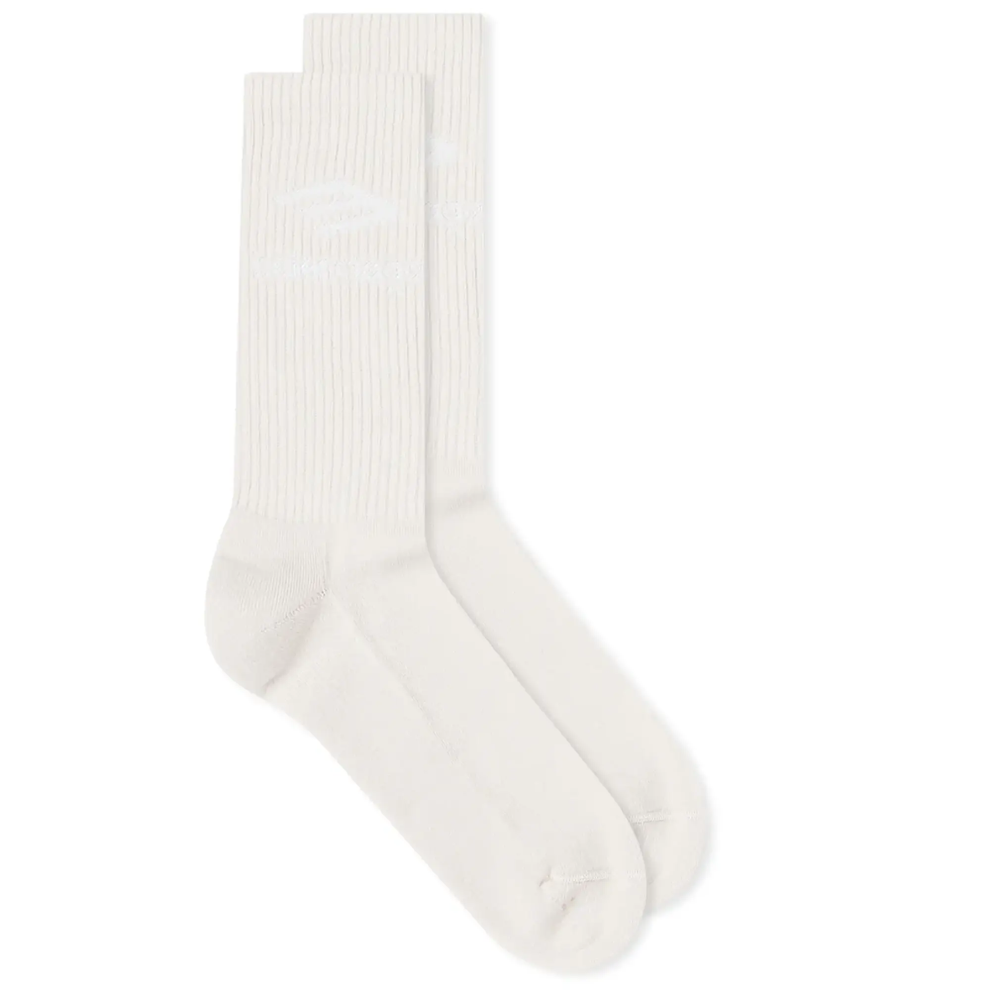 Balenciaga Men's Logo Socks Off White/ Gitd