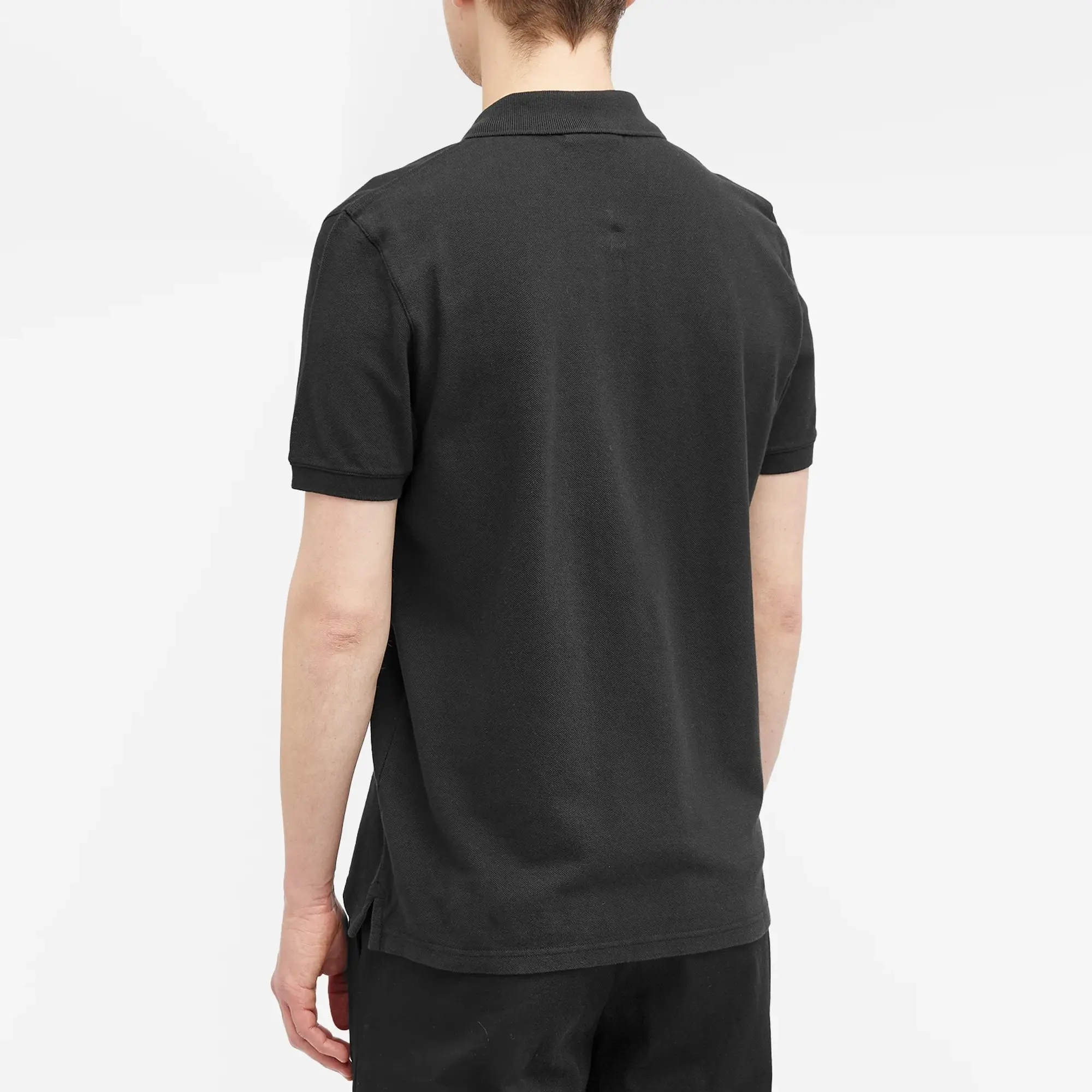Maison Kitsuné Maison Kitsune Fox Head Patch Regular Polo Black