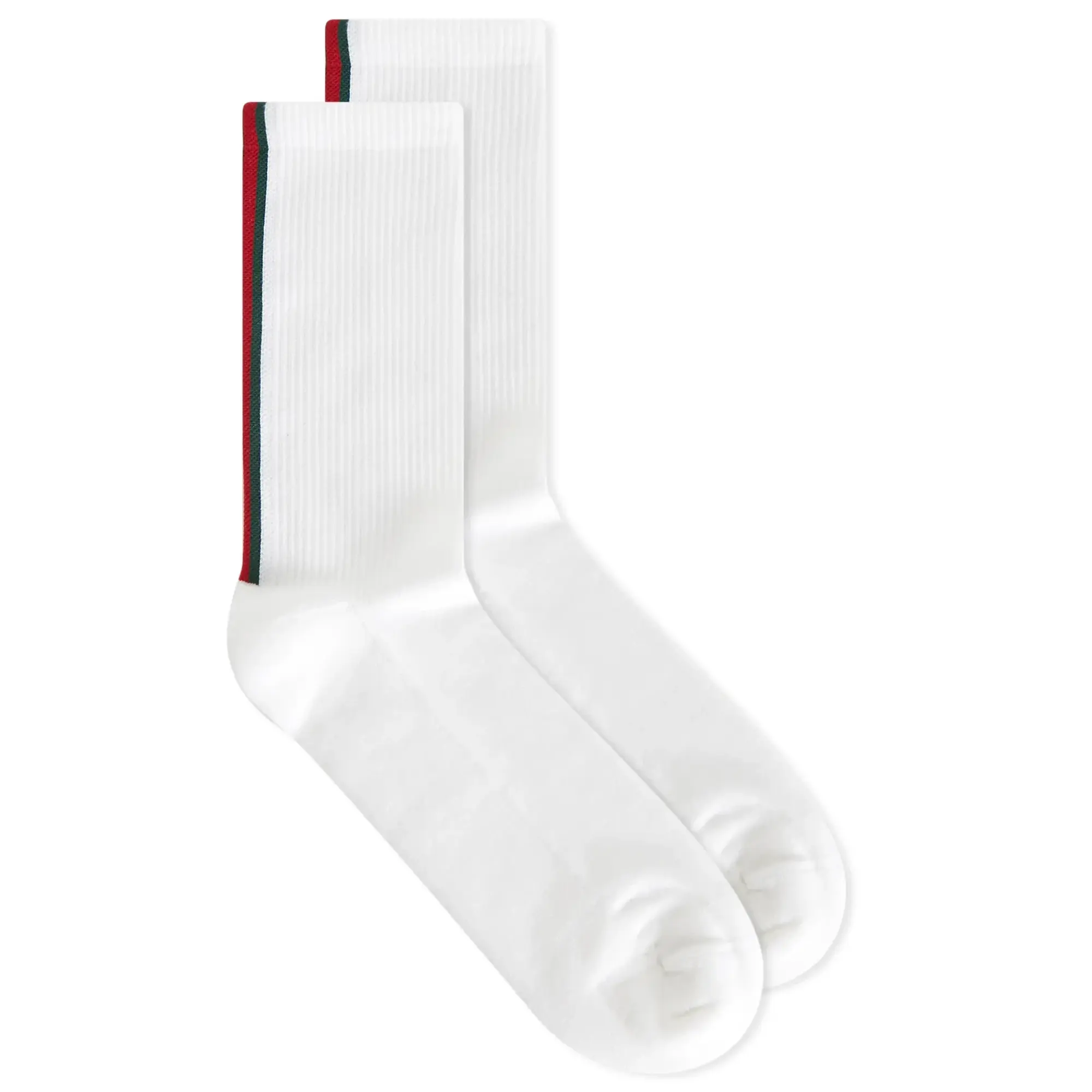 Gucci Men's Web Stripe Socks White