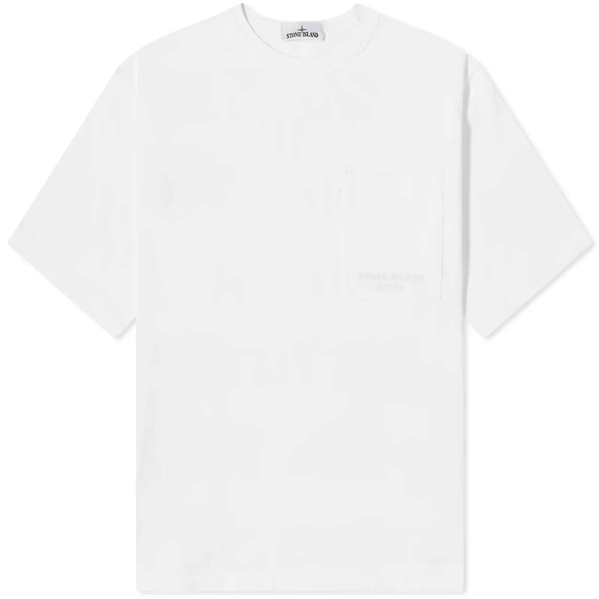 Stone Island Men's Marina Logo Pocket T-Shirt White | 8015203X4