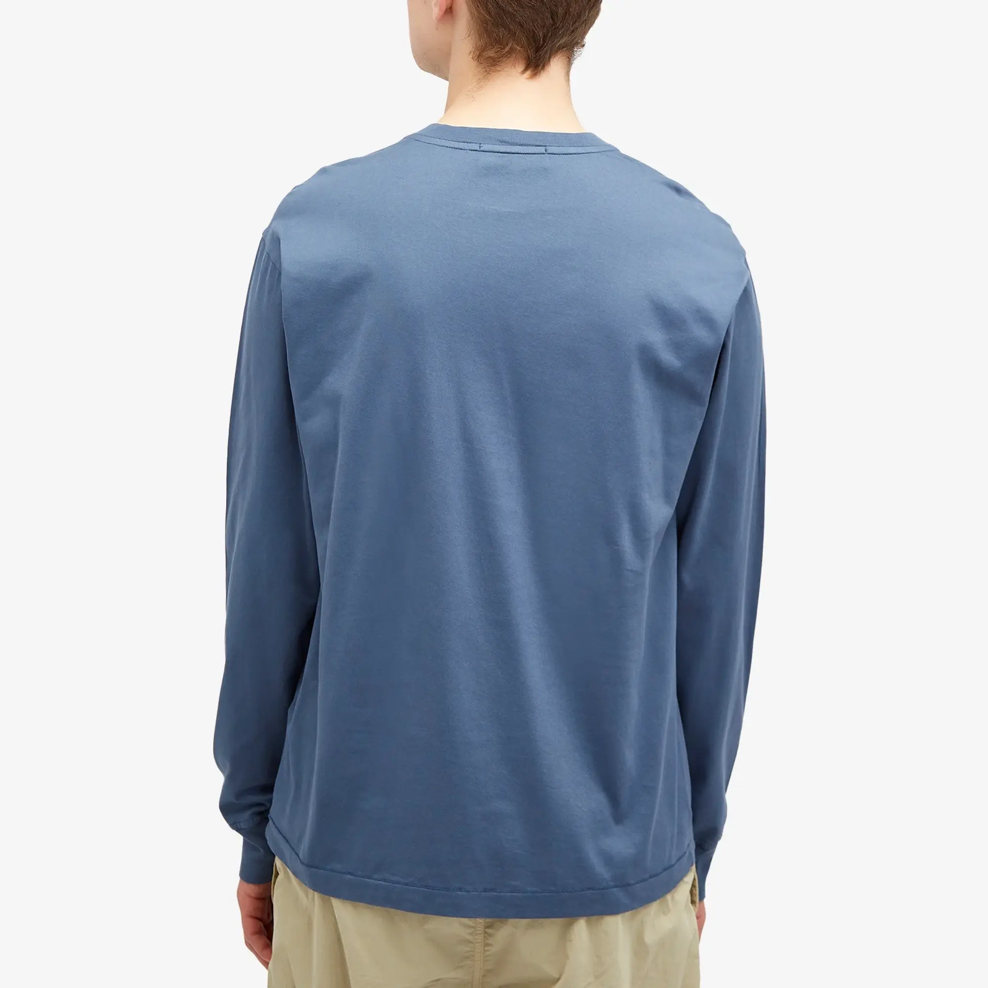 Stone Island Men's Long Sleeve Patch T-Shirt Grey Marl