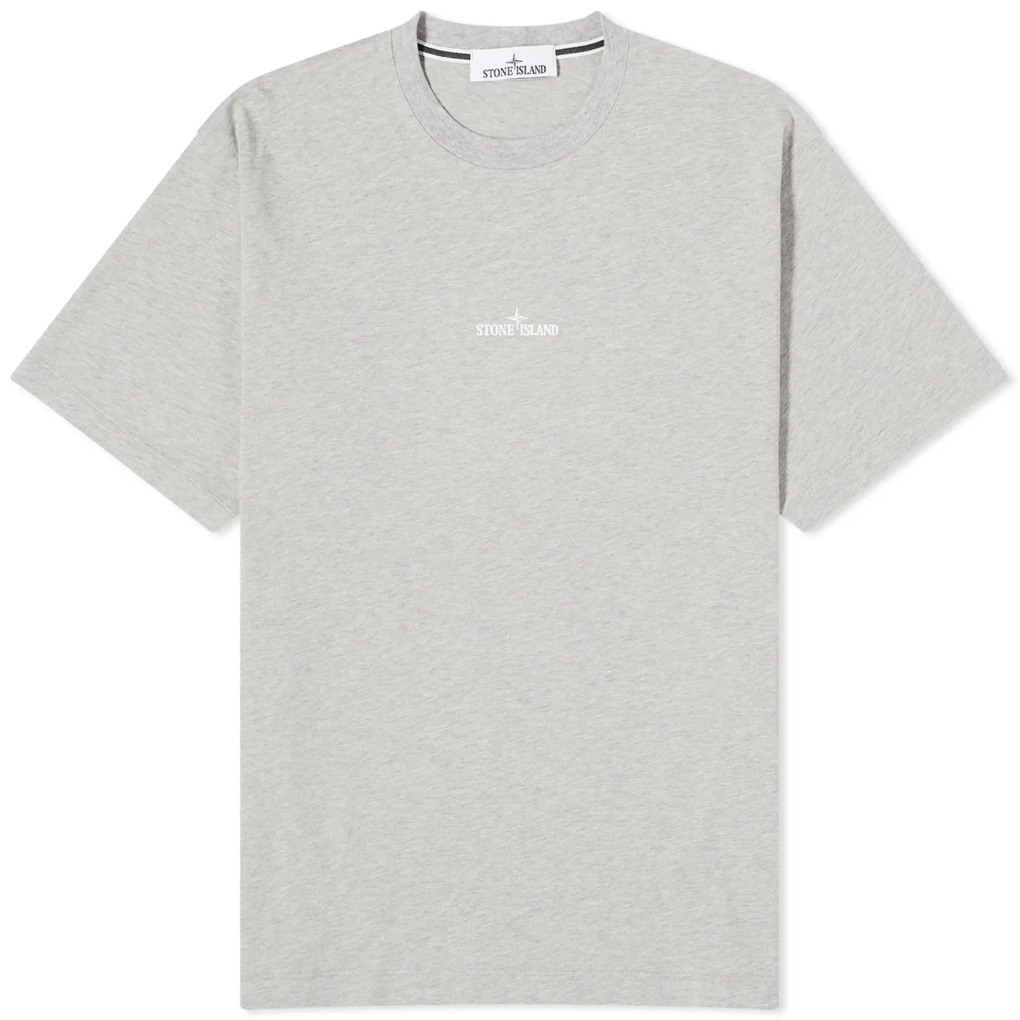 Stone Island Men's Scratched Print T-Shirt Grey Marl