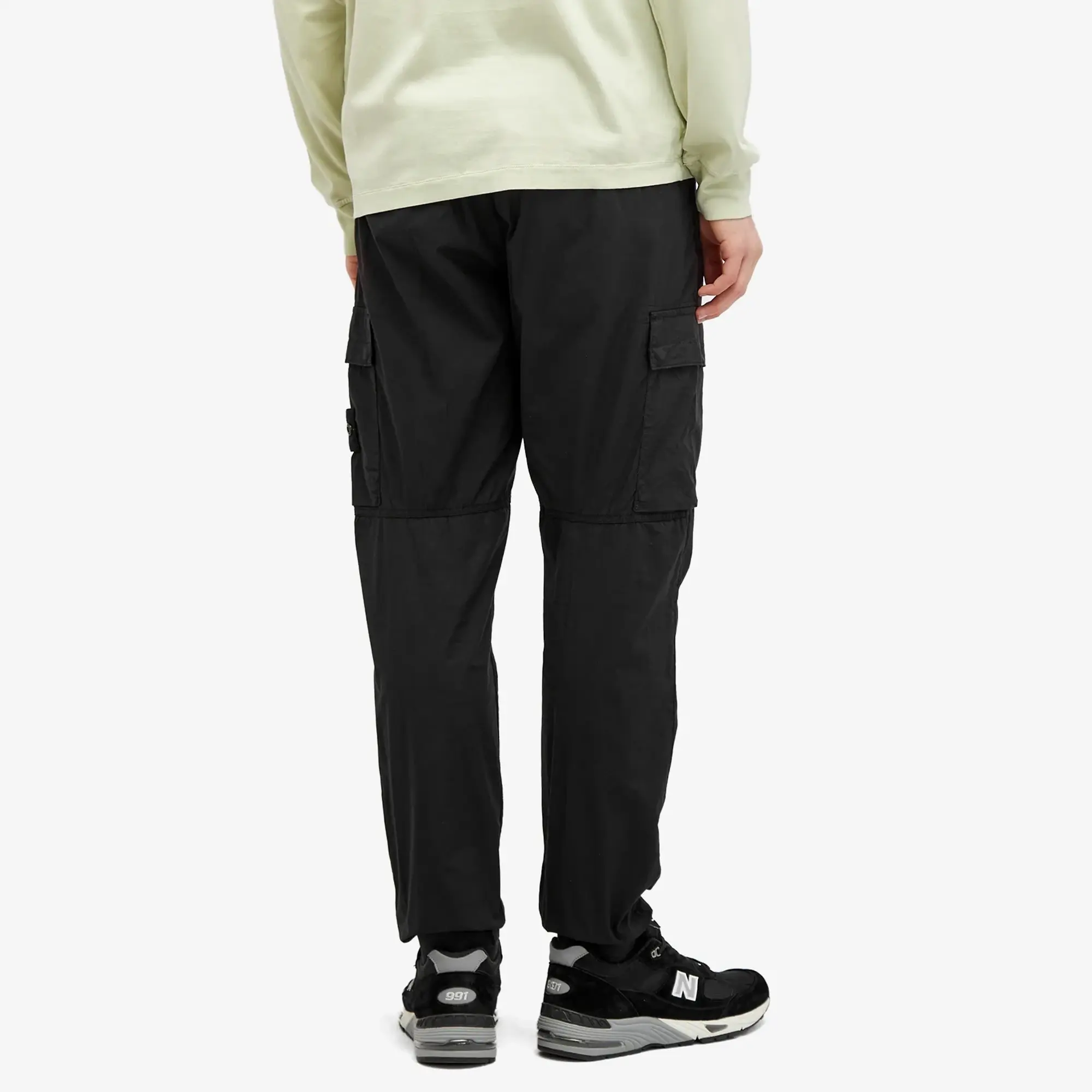 Stone Island Pants Men Cargo Pants Black