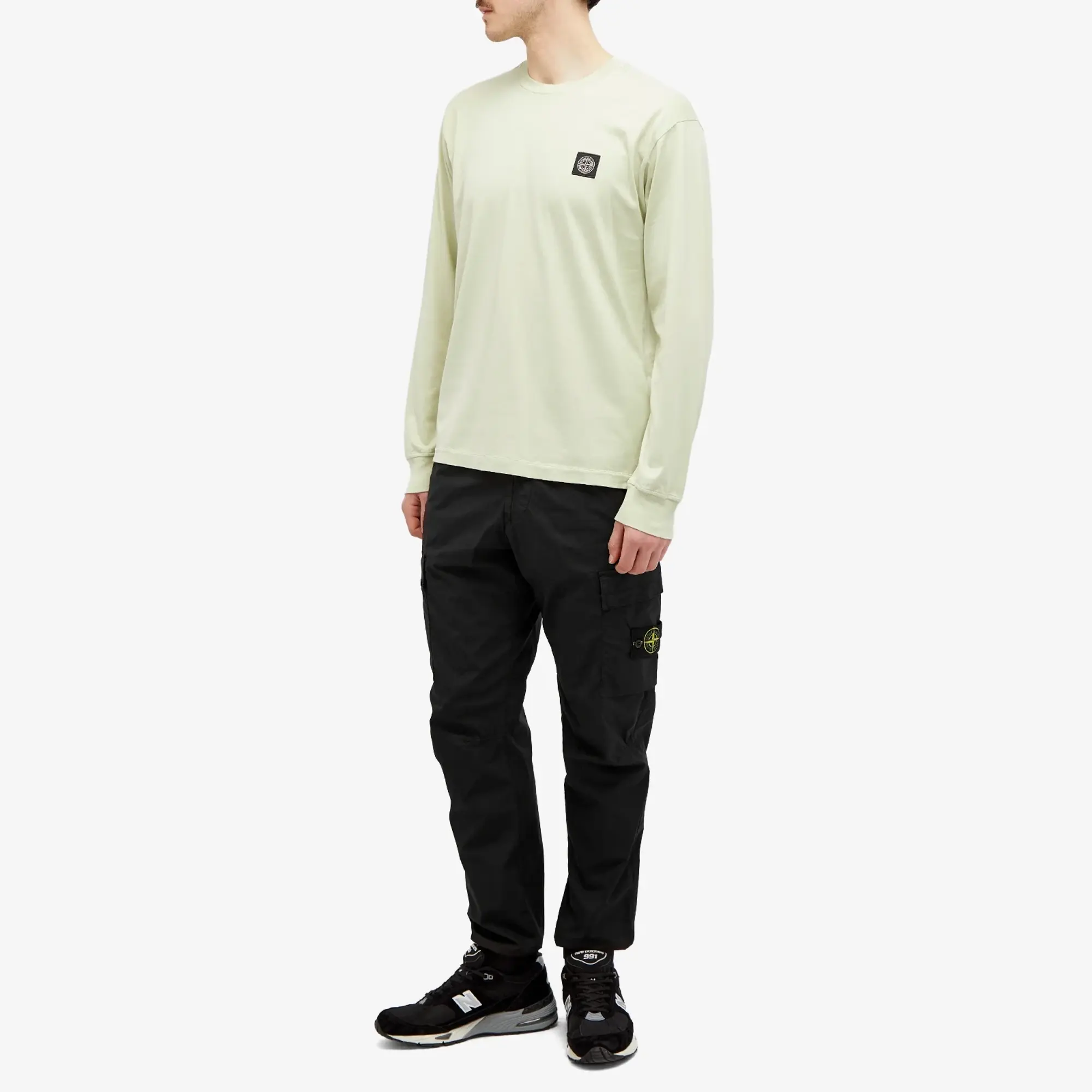 Stone Island Pants Men Cargo Pants Black