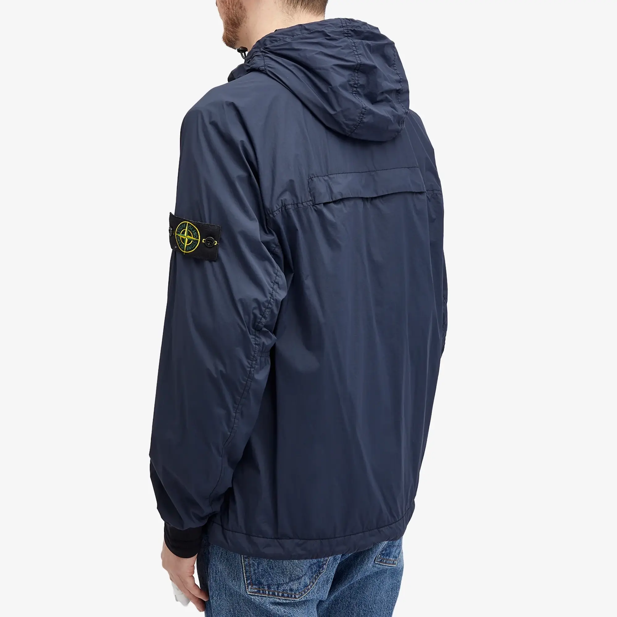 Stone Island Men's Skin Touch Nylon-TC Packable Jacket Navy Stone Island Men's Skin Touch Nylon-TC Packable Jacket Navy