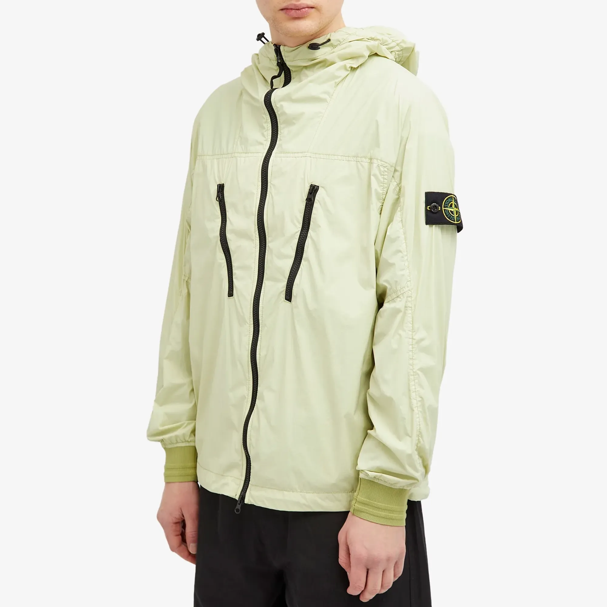 Stone Island Men's Skin Touch Nylon-TC Packable Jacket Pistachio