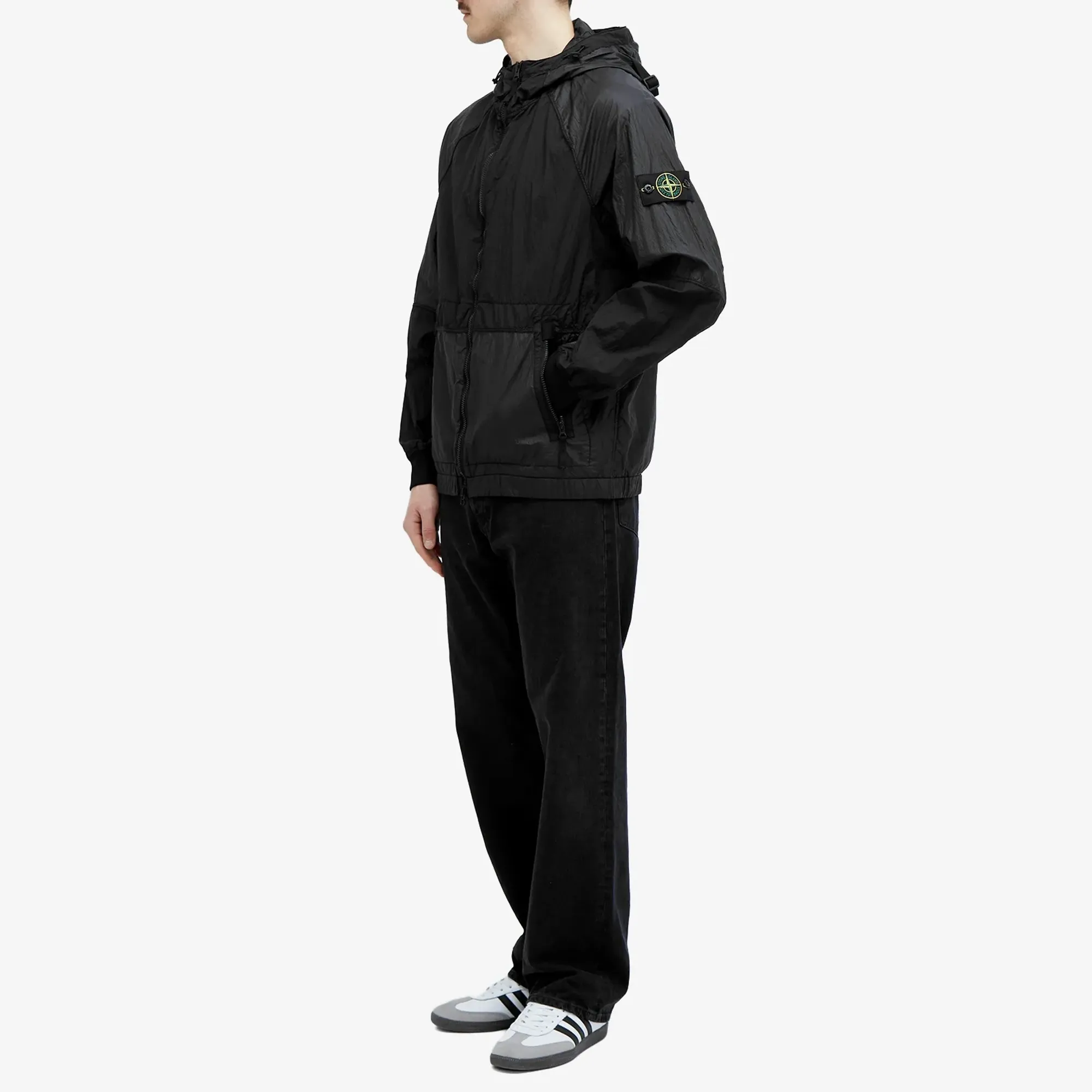 Stone Island Men's Nylon Metal Watro-TC Hooded Jacket Black