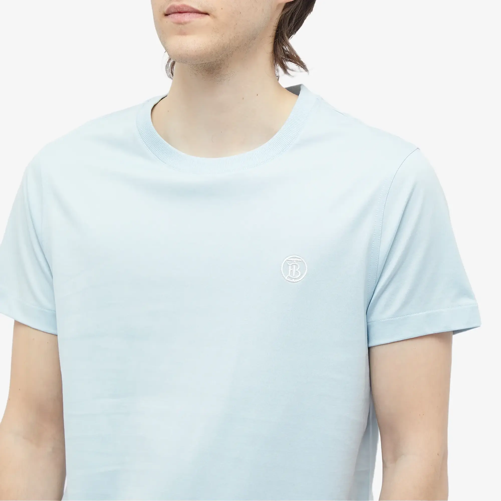 Burberry Men's Parker TB Circle Logo T-Shirt Blue