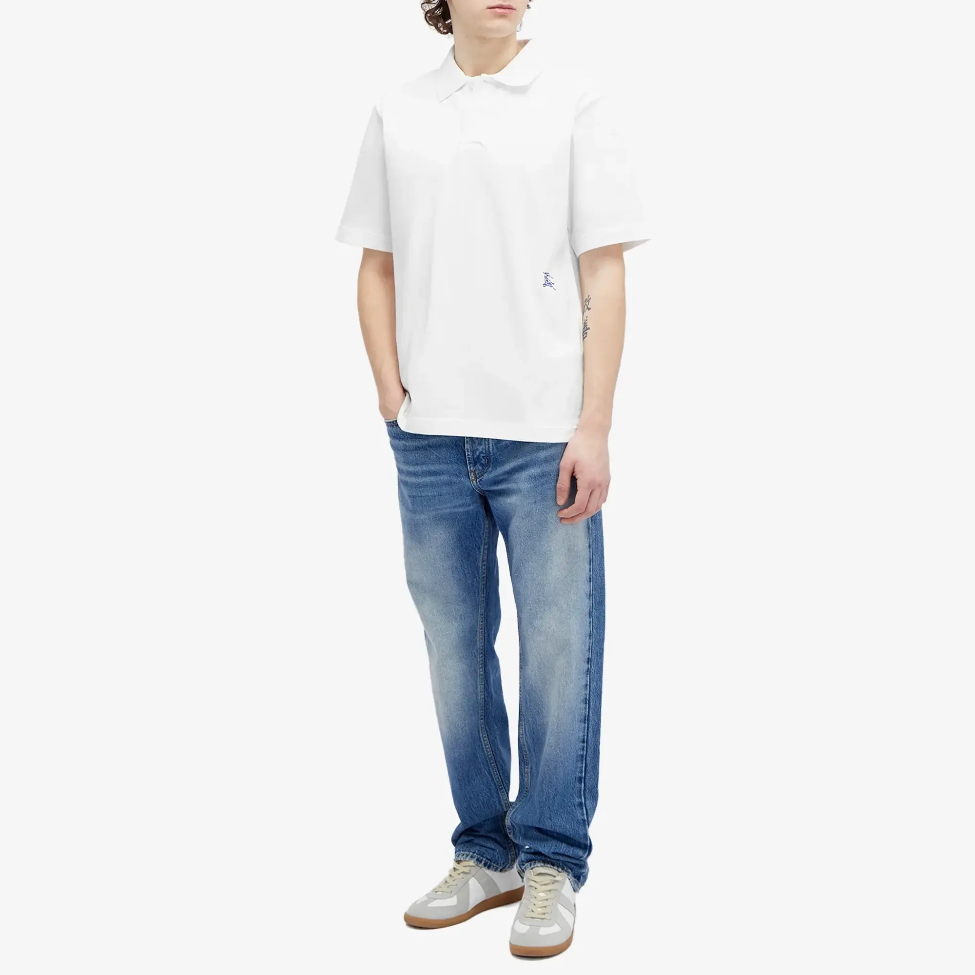 Burberry Men's EKD Logo Polo Rain