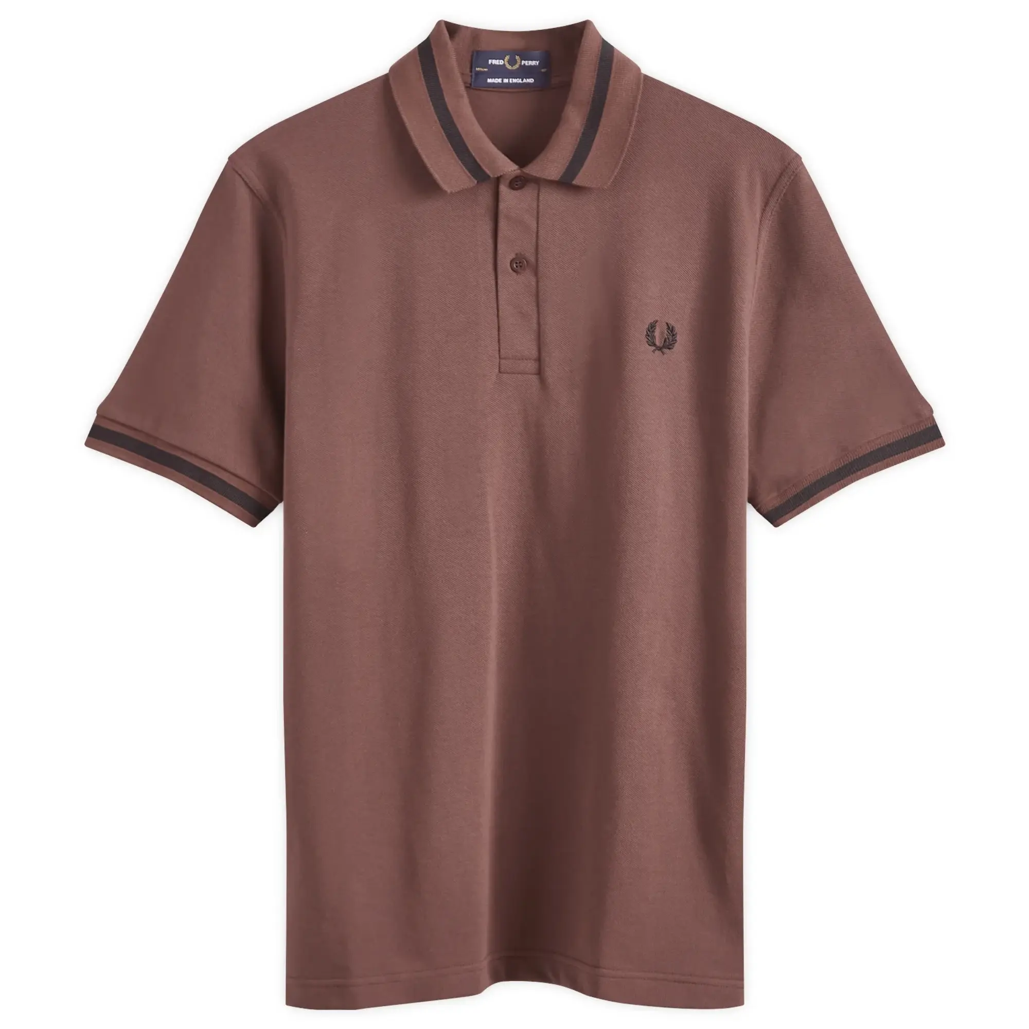 Fred Perry Men's Original Single Tipped Polo Brick/Black