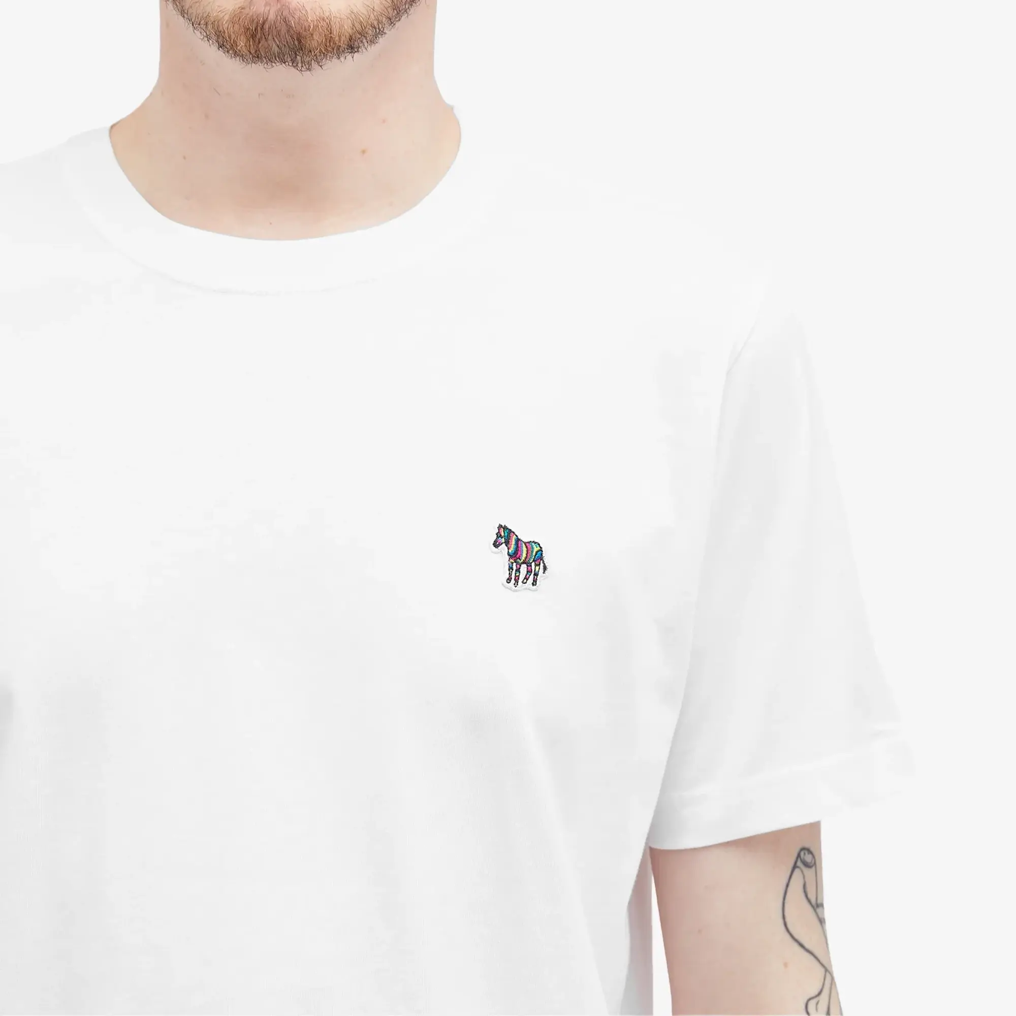 PS Paul Smith Zebra Crew Neck T-Shirt - Grey