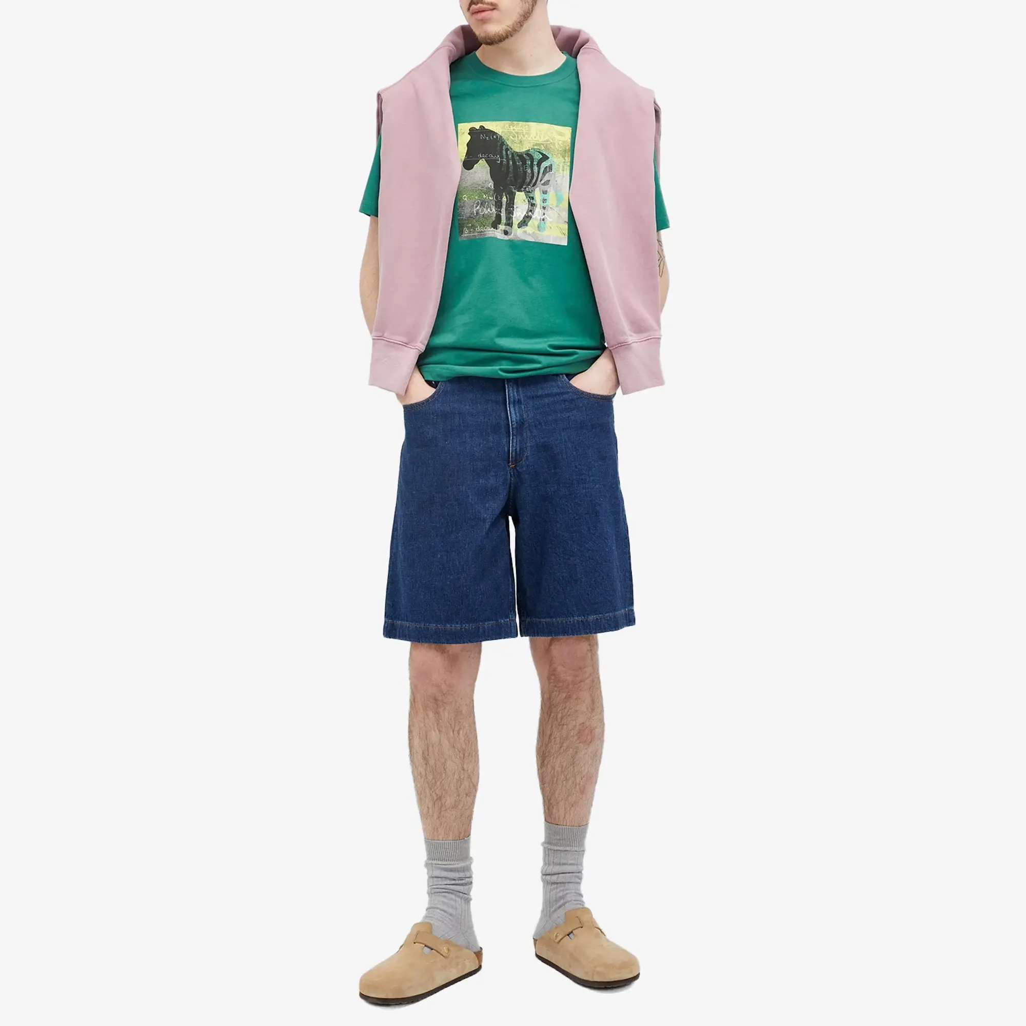 Paul Smith Men's Zebra Square T-Shirt Green
