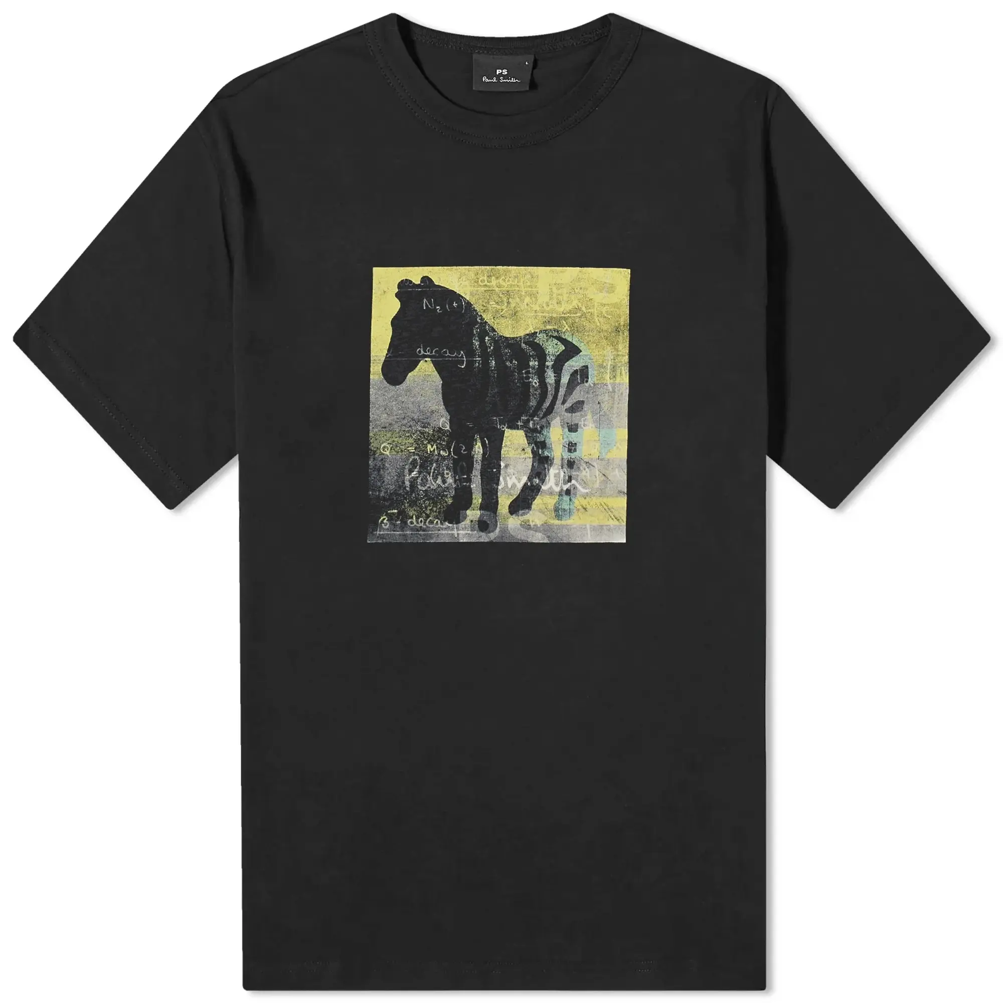 PS PAUL SMITH Zebra Square Regular Fit T-shirt - Black , Black