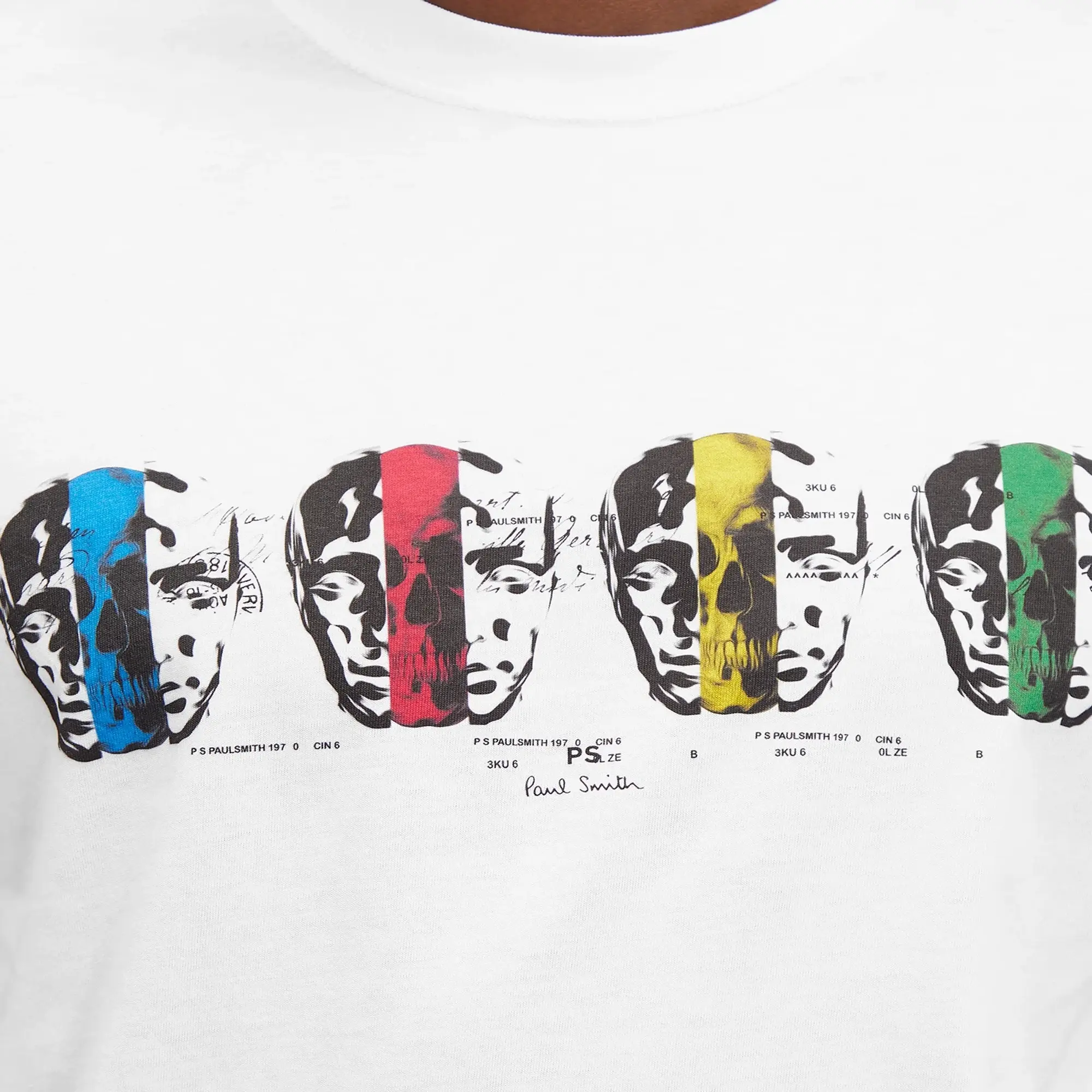 Paul Smith Men's Faces T-Shirt White
