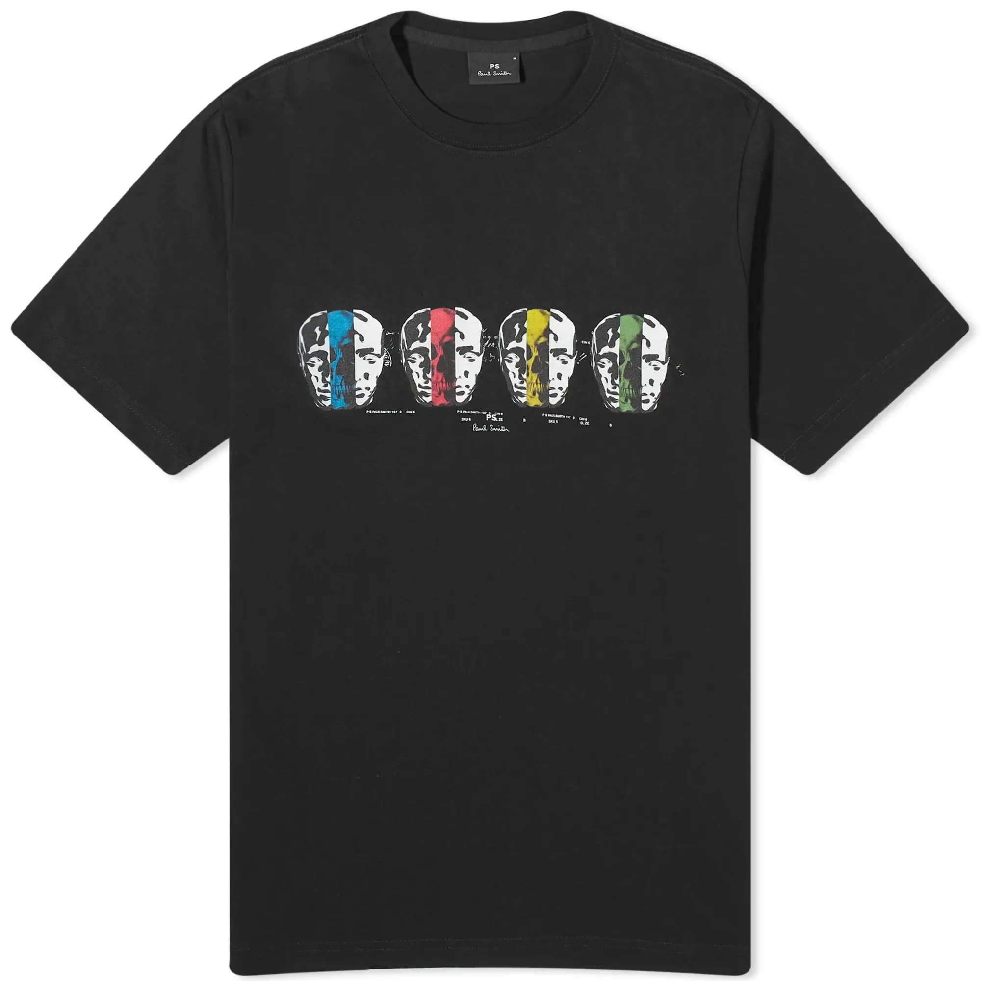 Paul Smith Men's Faces T-Shirt Black