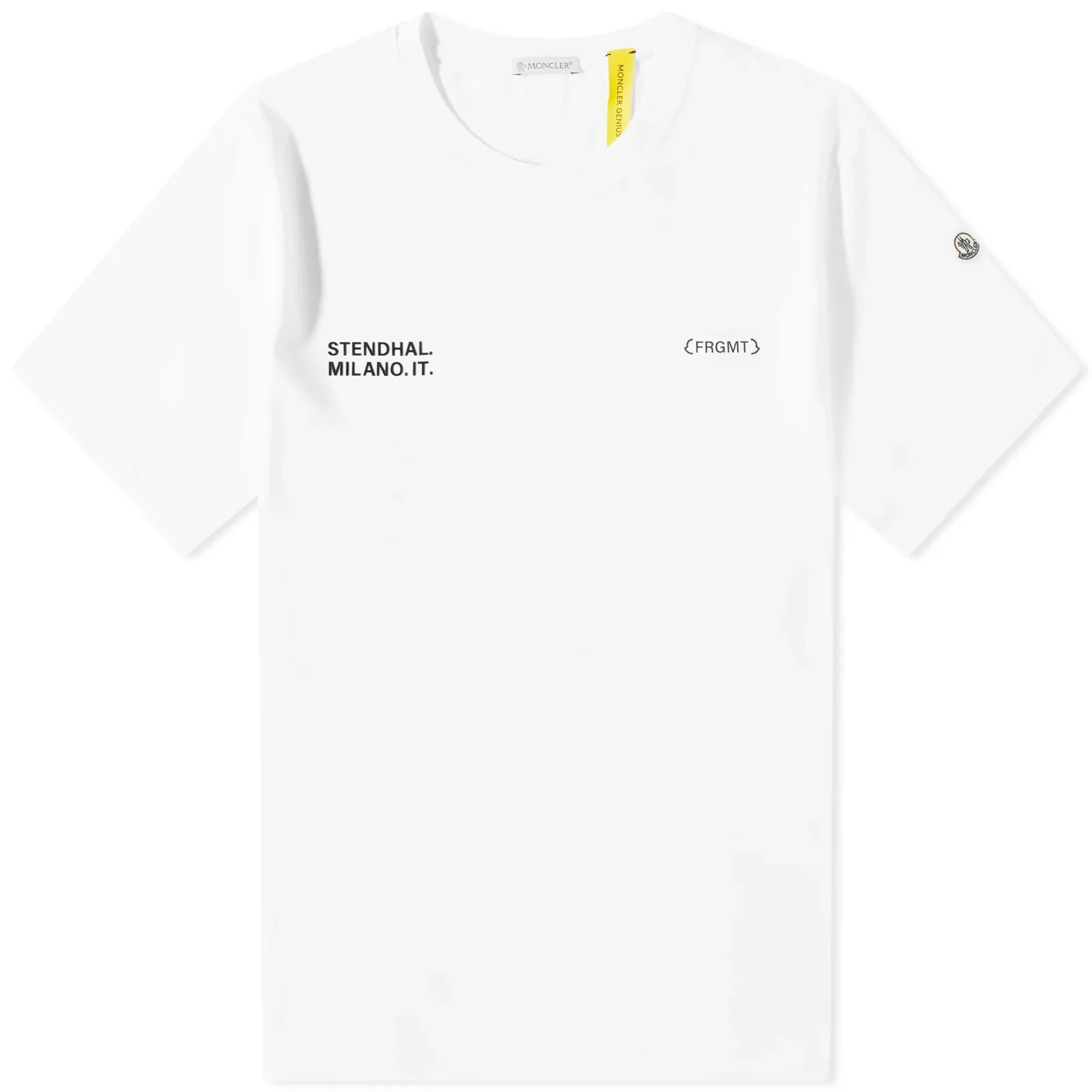 MONCLER GENIUS FRAGMENT Tシャツ ホワイト Moncler Men's Genius x Fragment T-Shirt White | 8C000-M3265-02-001