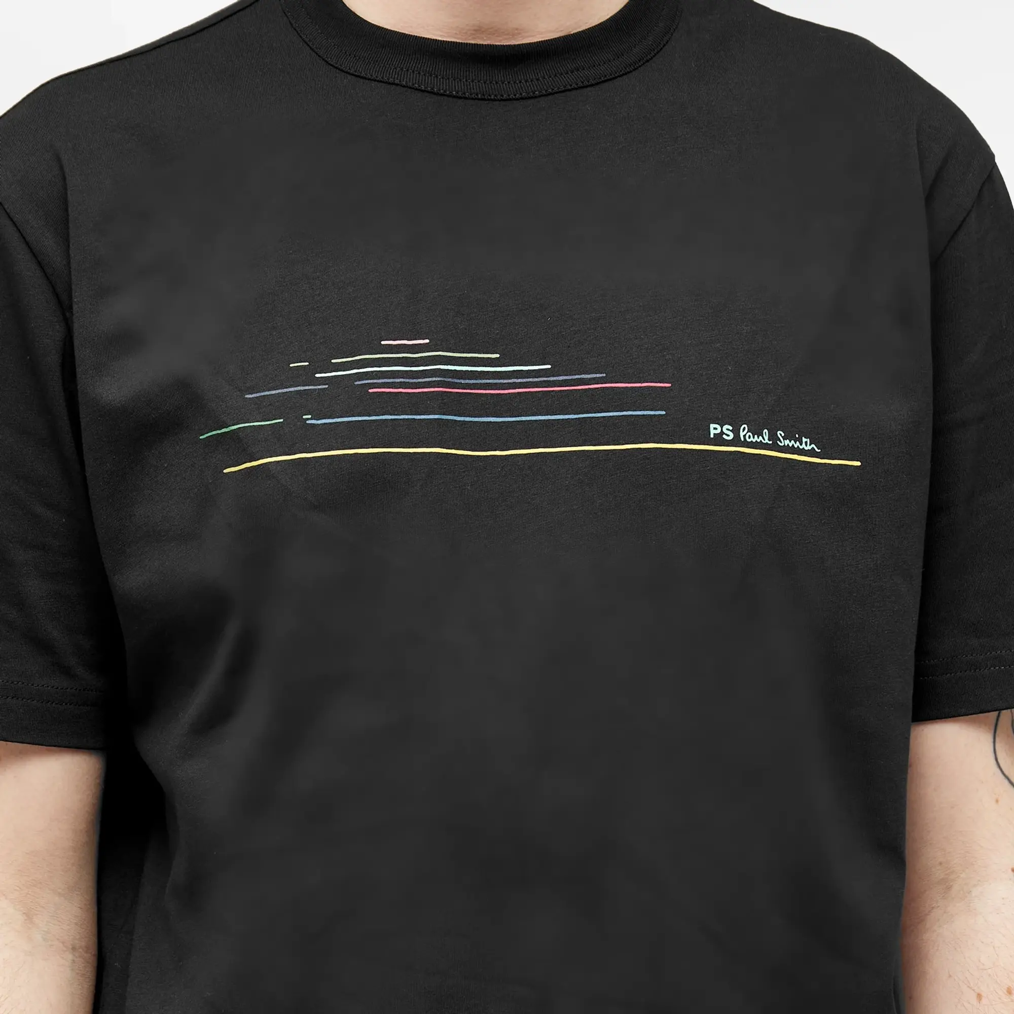Paul Smith Men's Chest Stripe T-Shirt Black