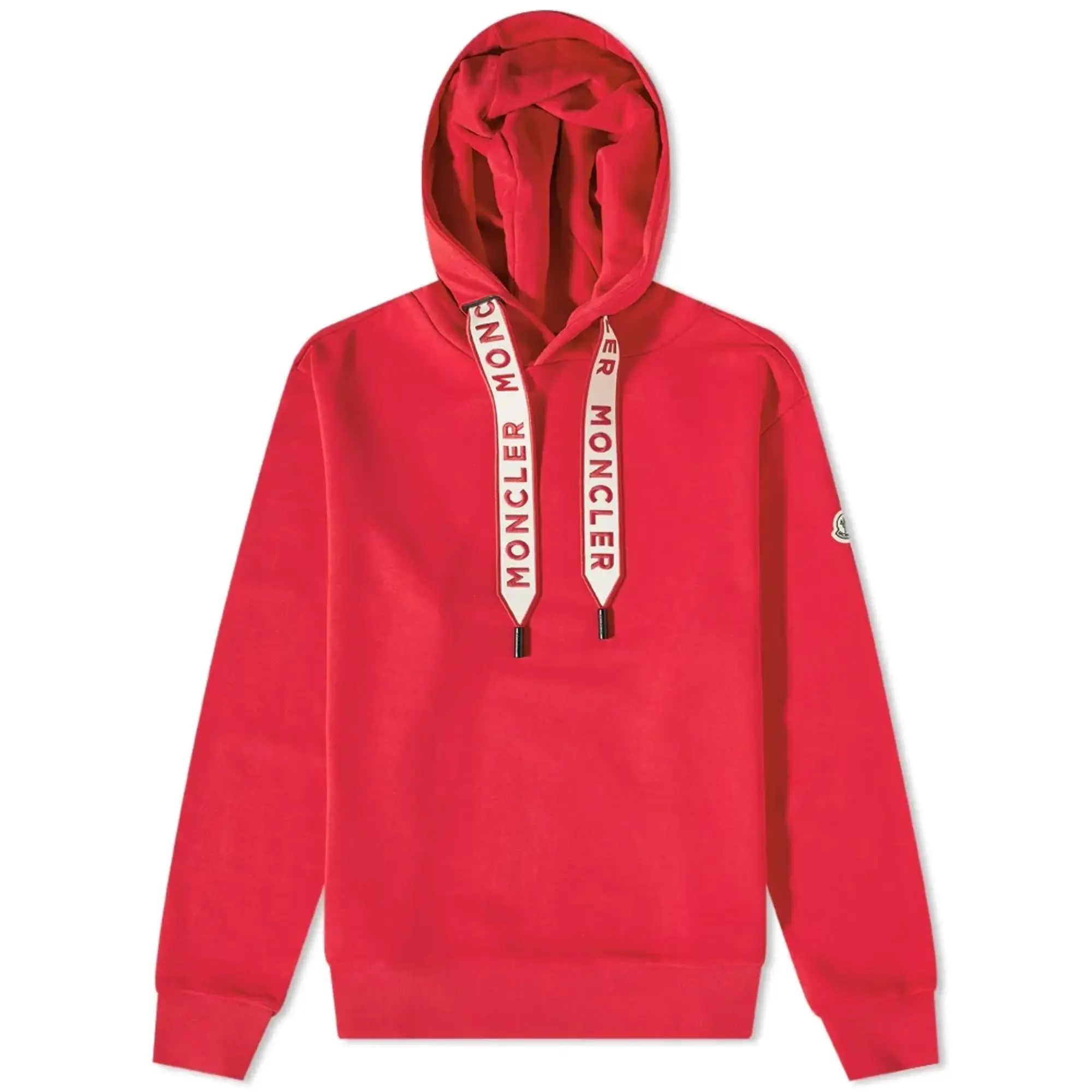 Moncler red hoodie best sale