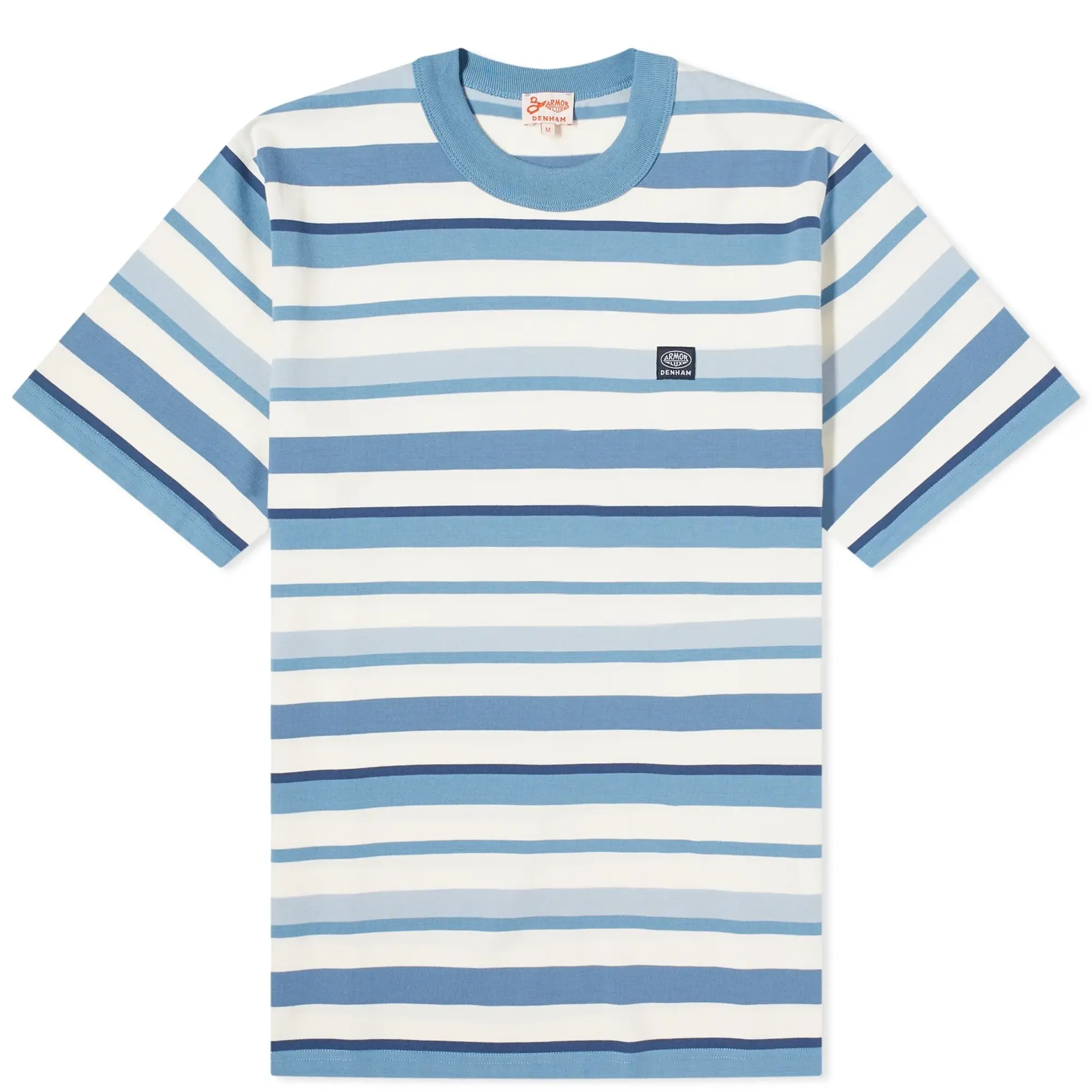 Armor-Lux Men's x Denham Vilaine Pocket T-Shirt Egret/Blue