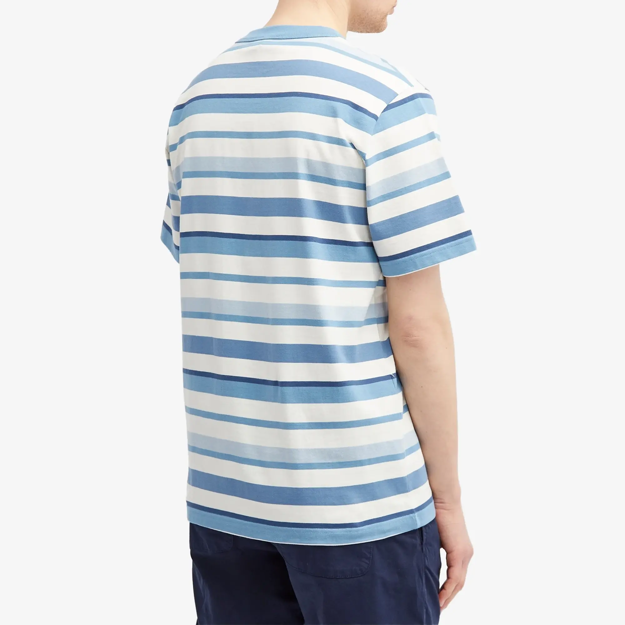 Armor-Lux Men's x Denham Vilaine Pocket T-Shirt Egret/Blue