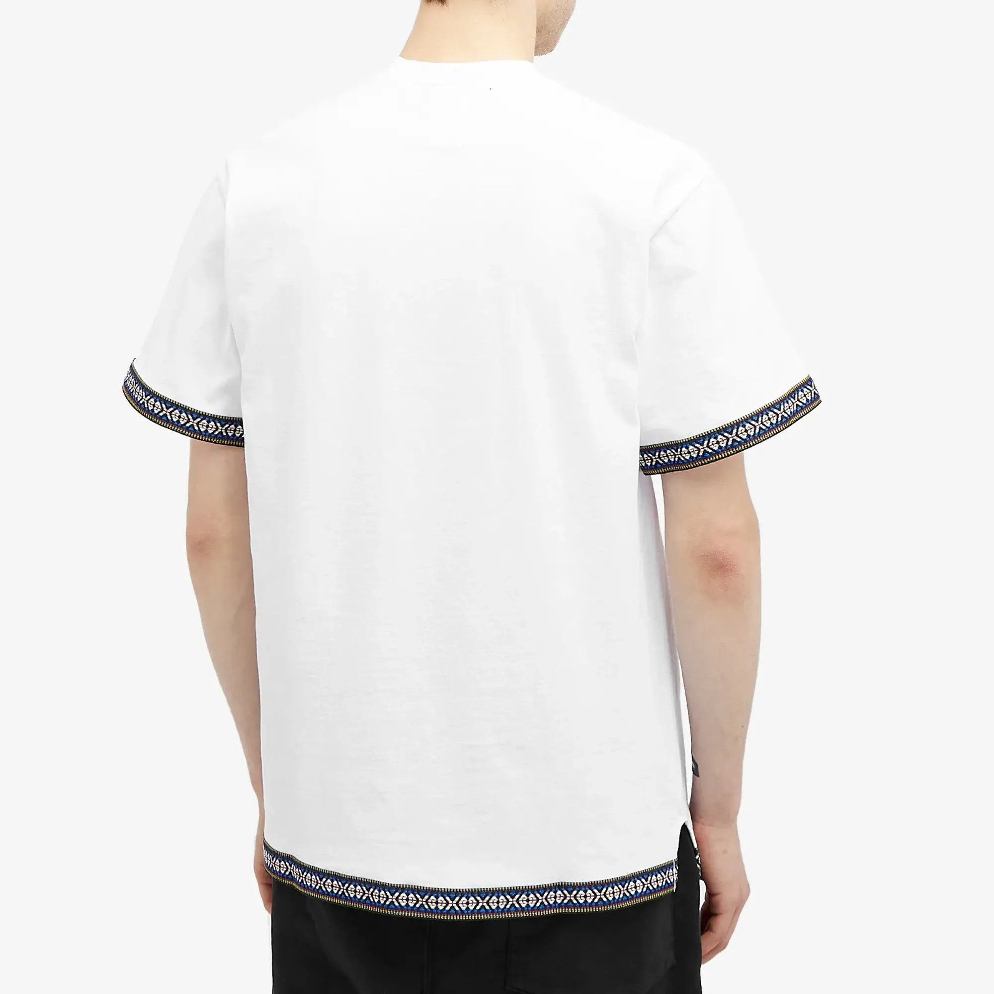 Monitaly Men's Cinta Taped T-Shirt Cream