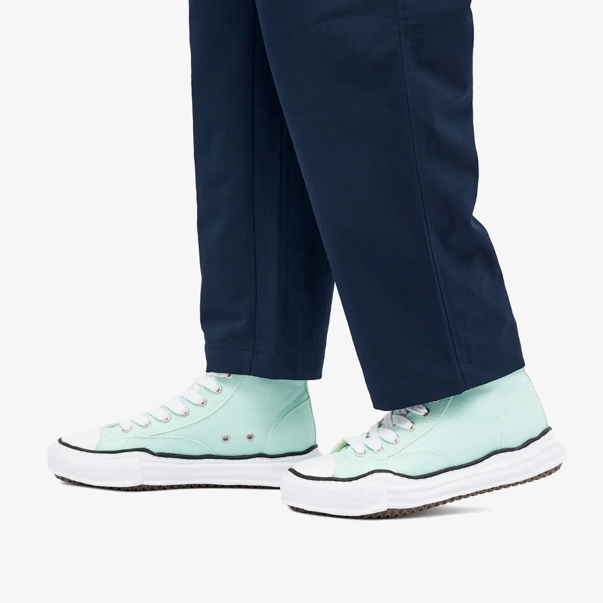 Maison MIHARA YASUHIRO Men's Peterson Original Sole Canvas Sneaker Light Blue