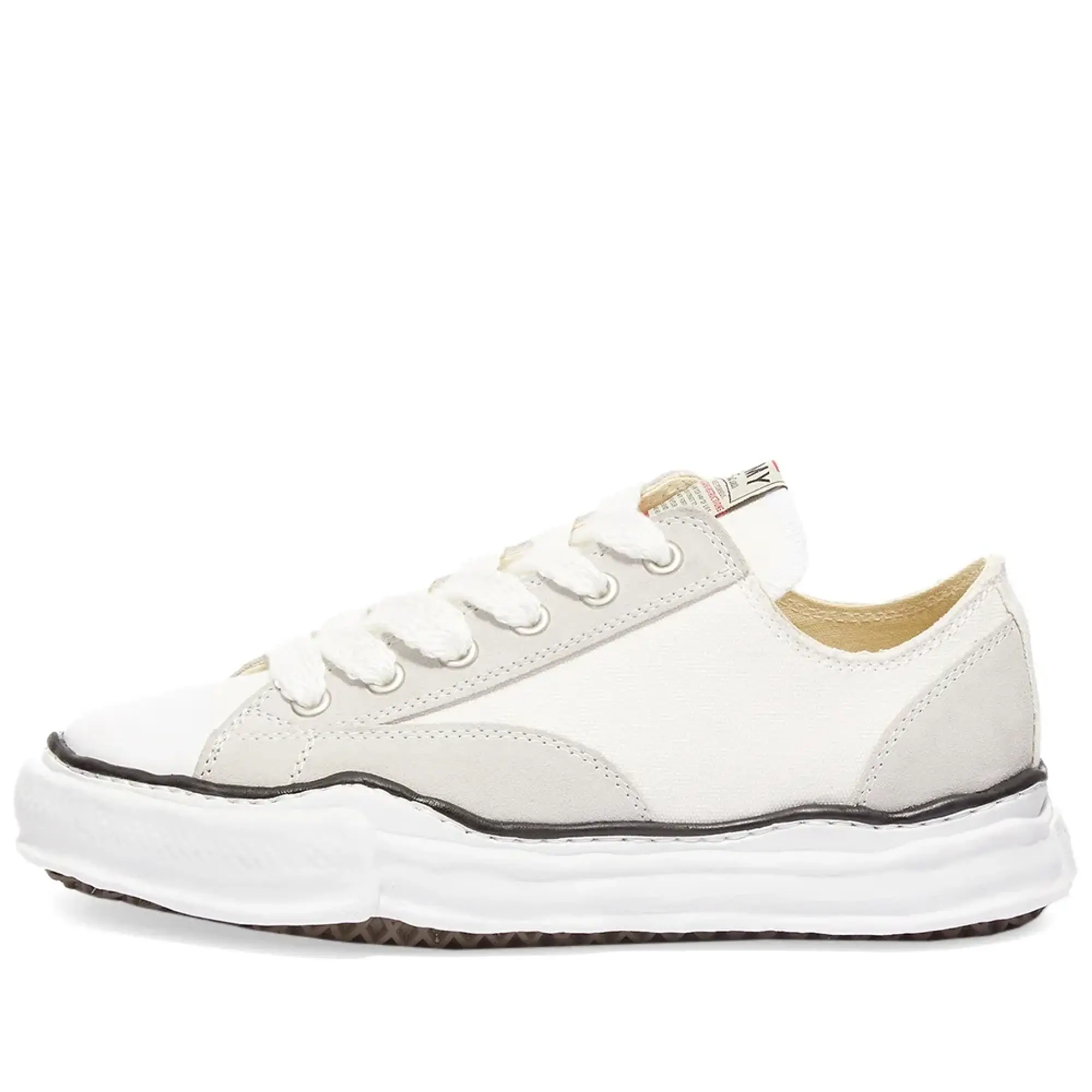 Maison MIHARA YASUHIRO Men's Original Sole Suede Lowcut Sneaker White