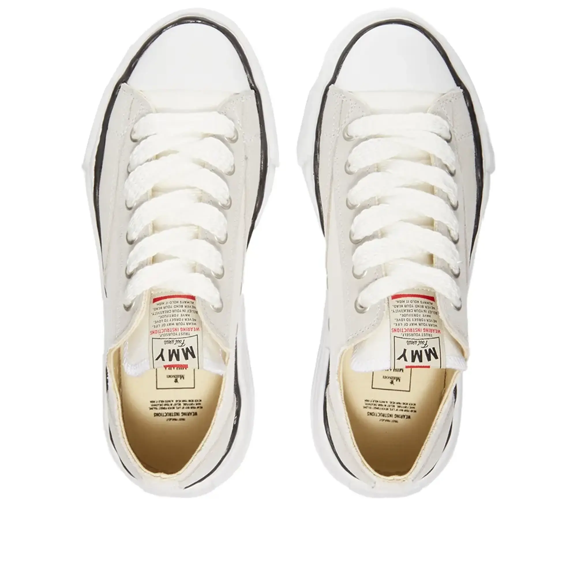 Maison MIHARA YASUHIRO Men's Original Sole Suede Lowcut Sneaker White