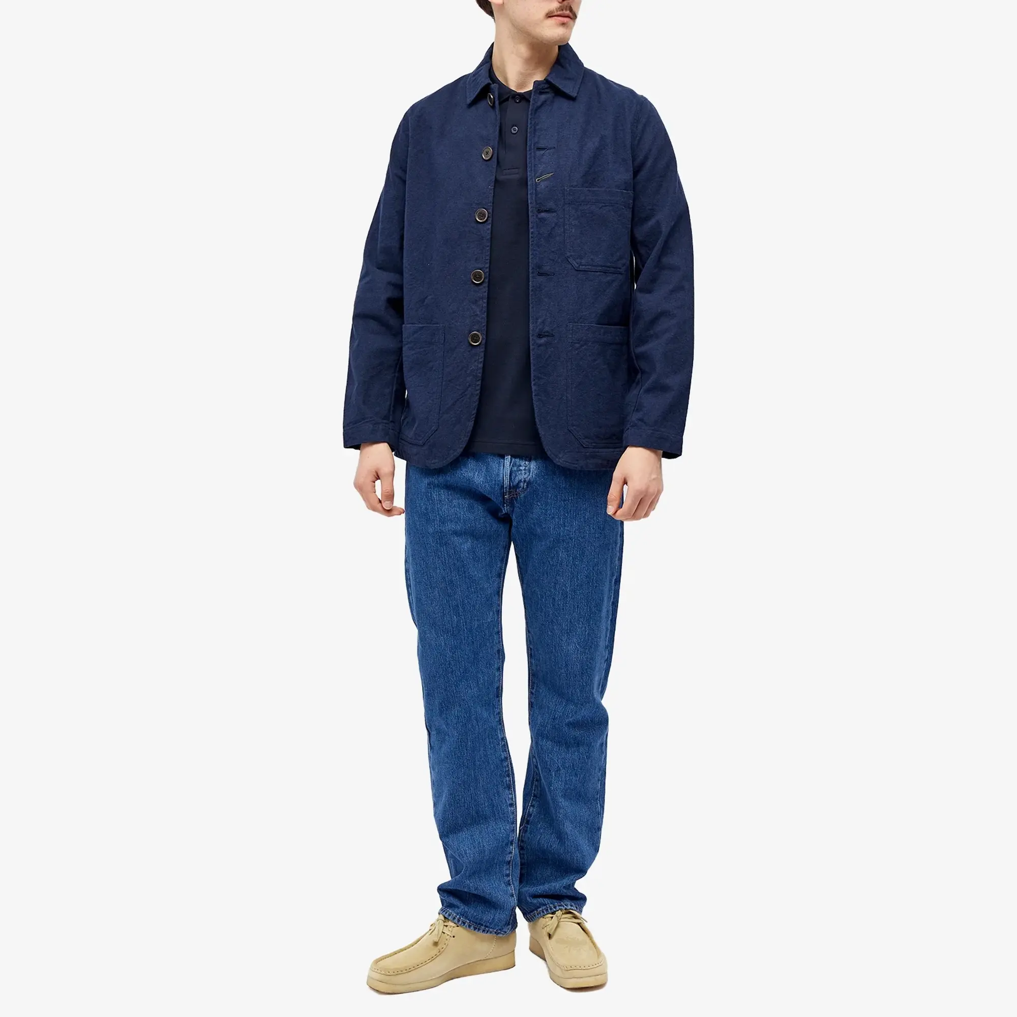 Fred Perry plain polo shirt in navy