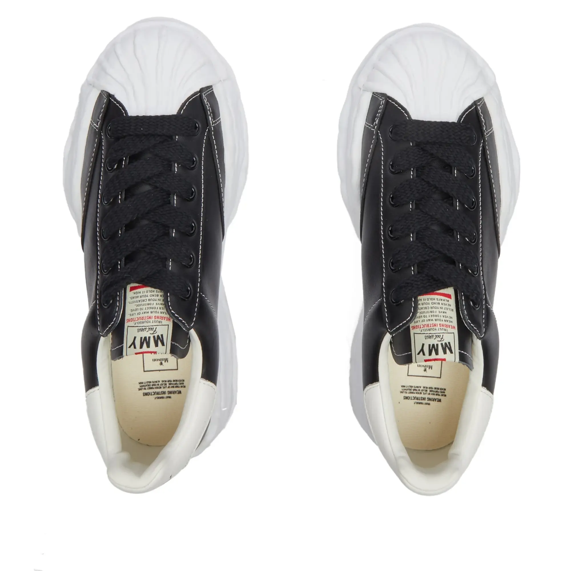 Maison MIHARA YASUHIRO Men's Blakey Low Leather Sneaker Black