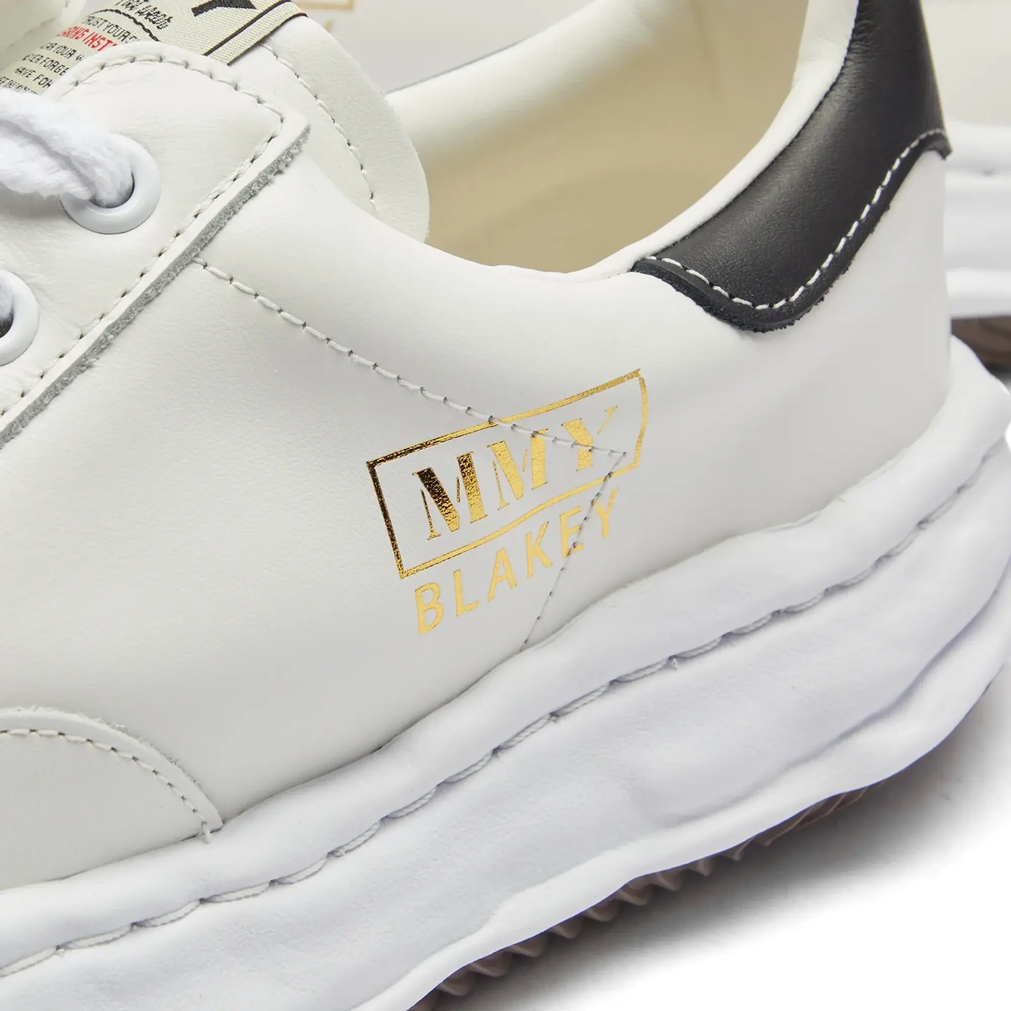 Maison MIHARA YASUHIRO Men's Blakey Low / Original Stc Sole Leathe White