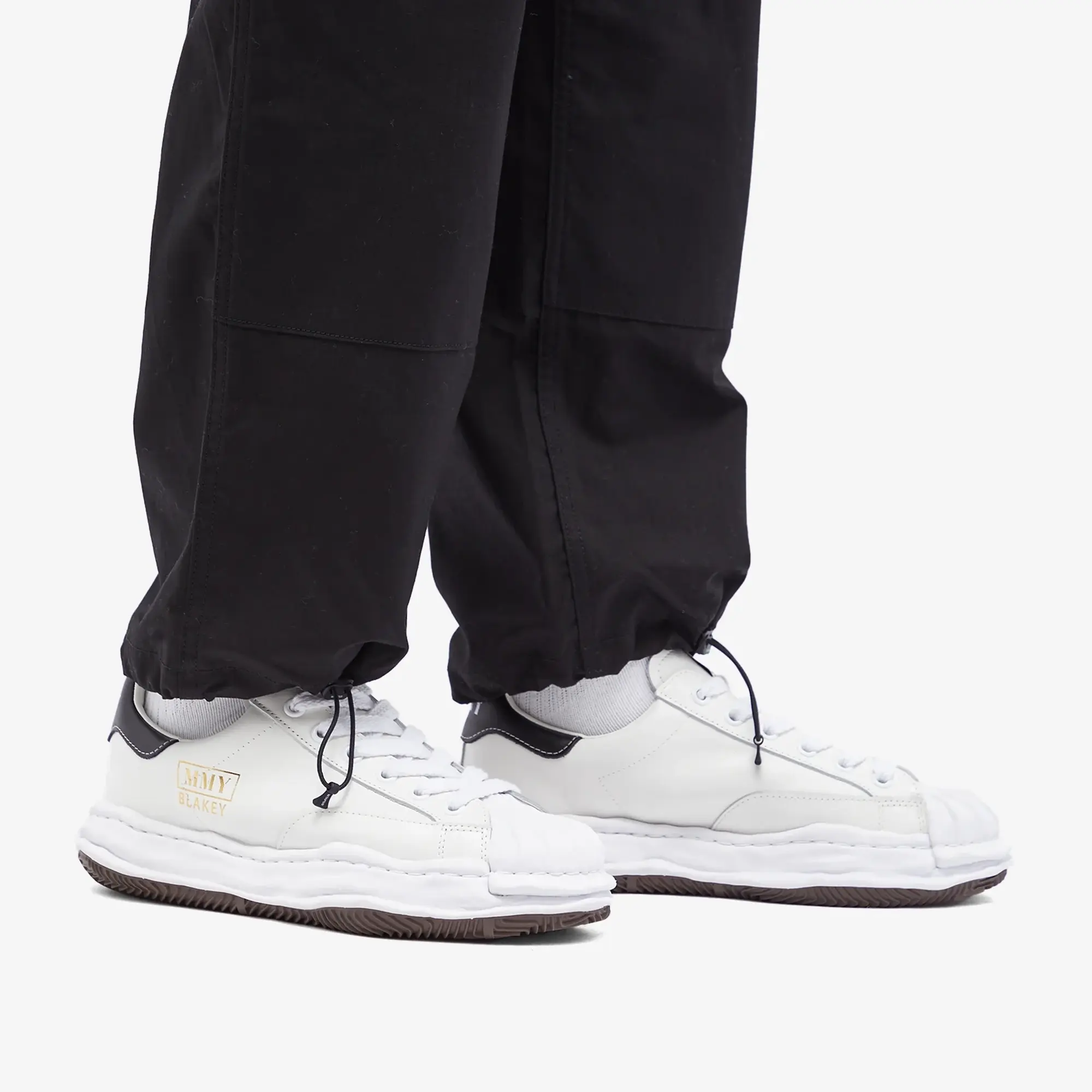 Maison MIHARA YASUHIRO Men's Blakey Low / Original Stc Sole Leathe White