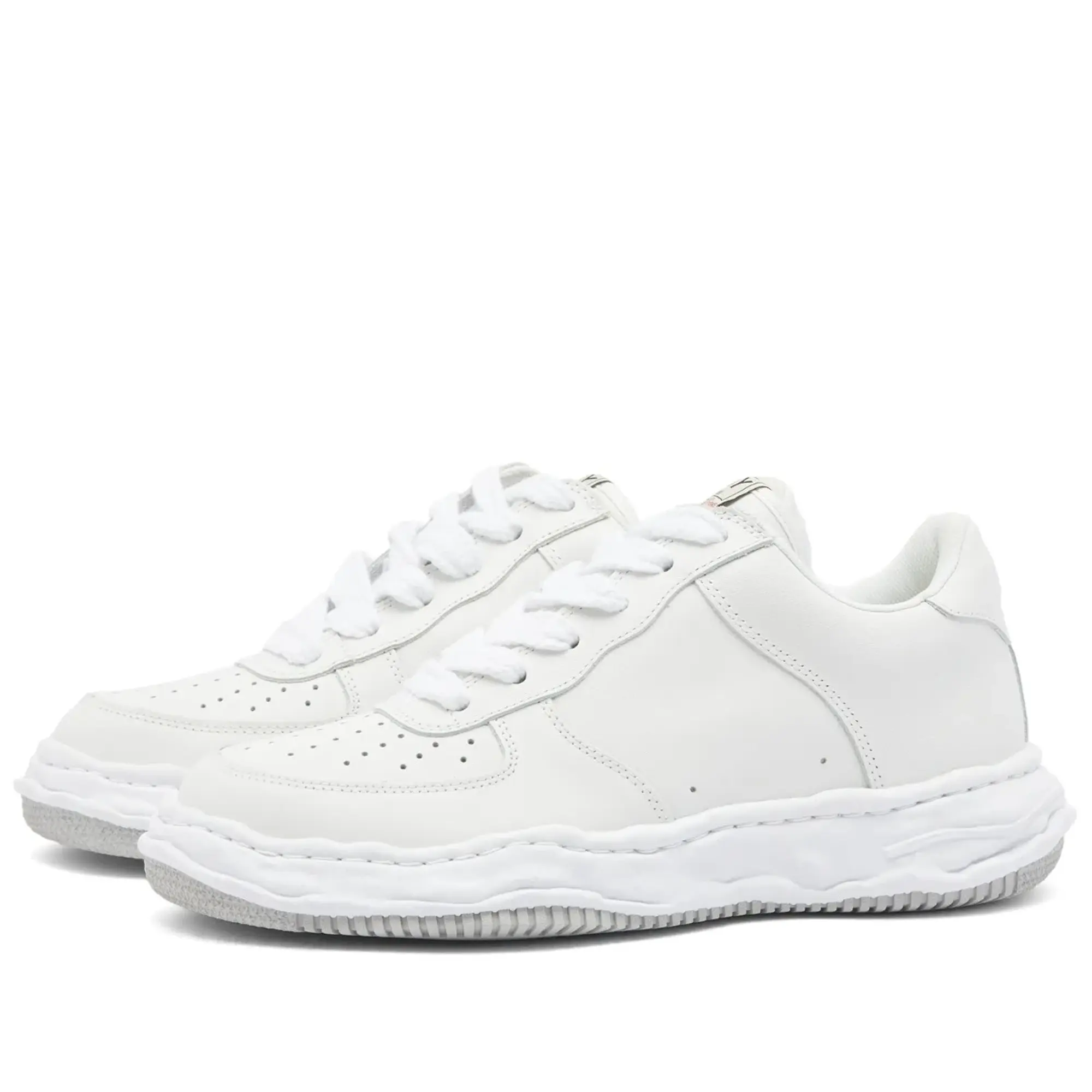 Maison MIHARA YASUHIRO Men's Wayne Original Low Top Leather Sneake White