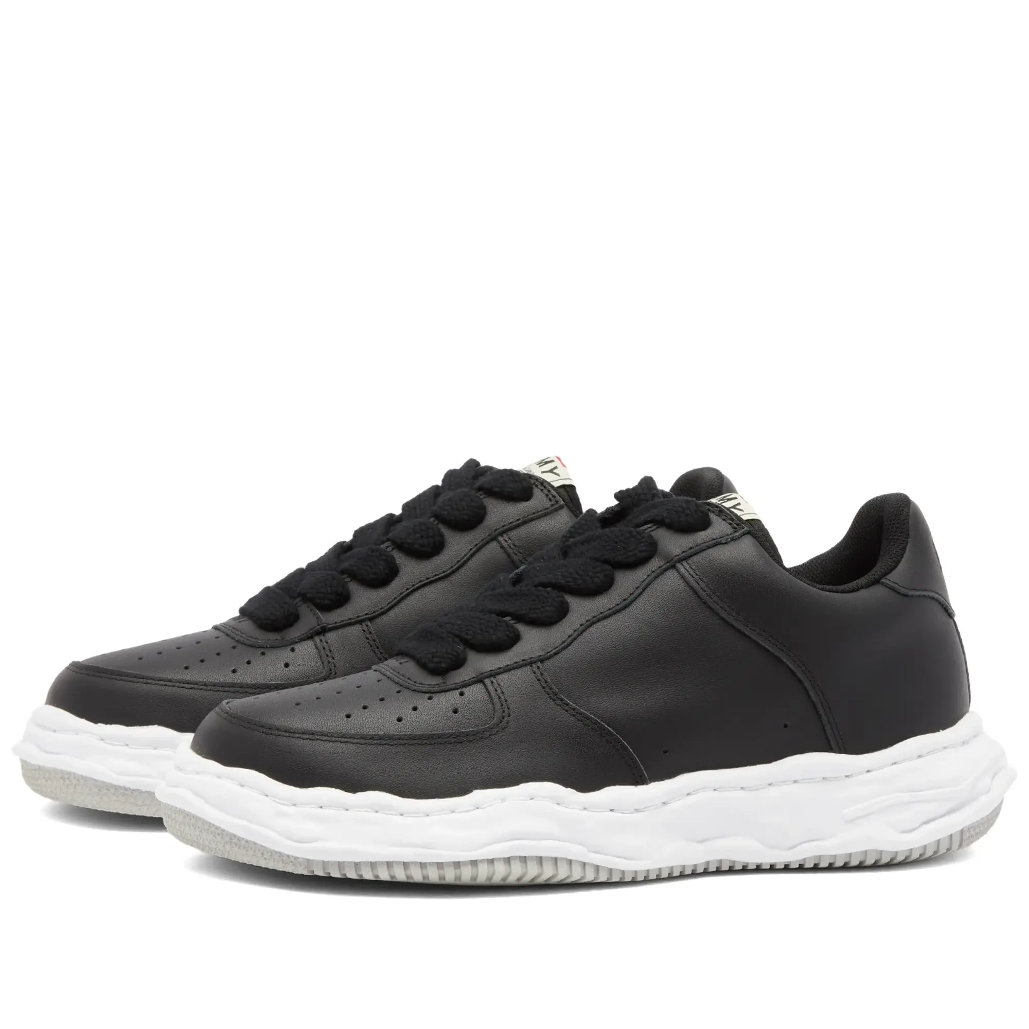 Maison MIHARA YASUHIRO Men's Wayne Original Low Top Leather Sneaker Black