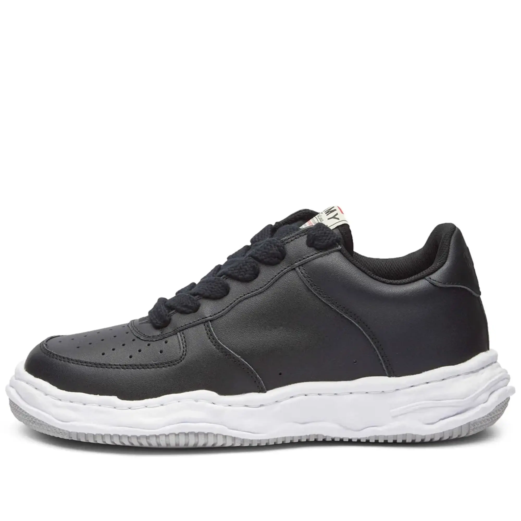 Maison MIHARA YASUHIRO Men's Wayne Original Low Top Leather Sneaker Black